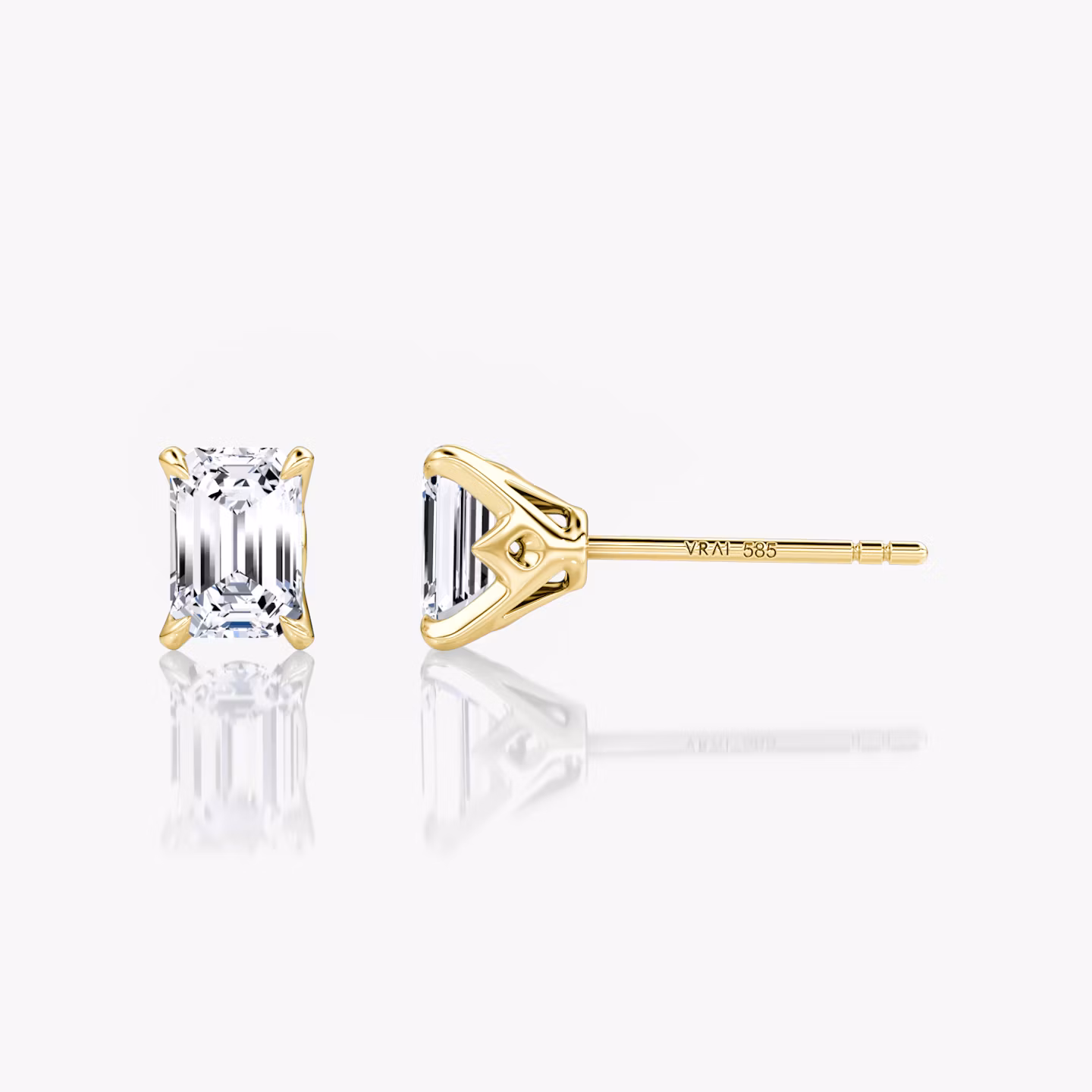 VRAI Martini Stud Emerald | Yellow Gold