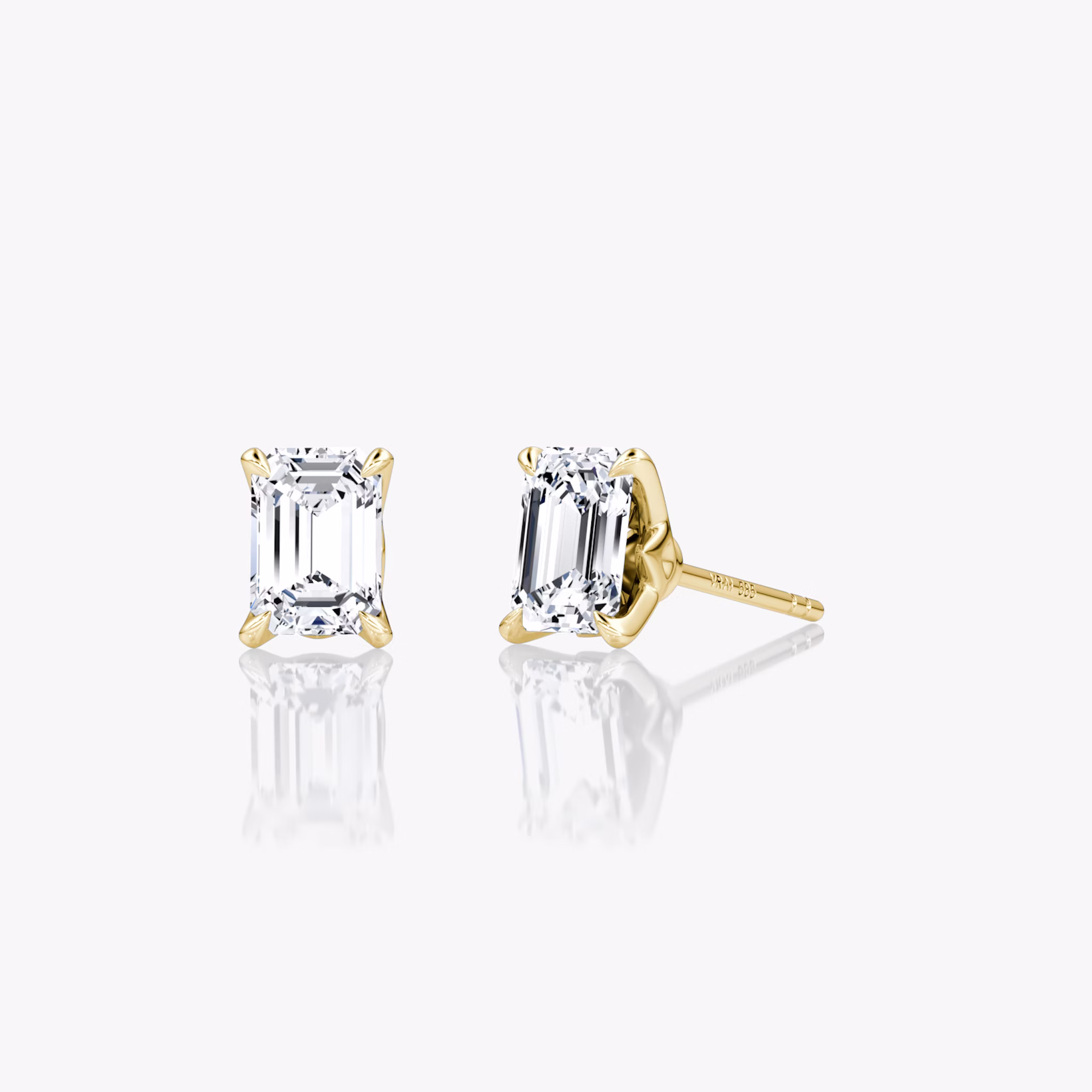 VRAI Martini Stud | Emerald | 14k | Yellow Gold | caratWeight: 0.50ct