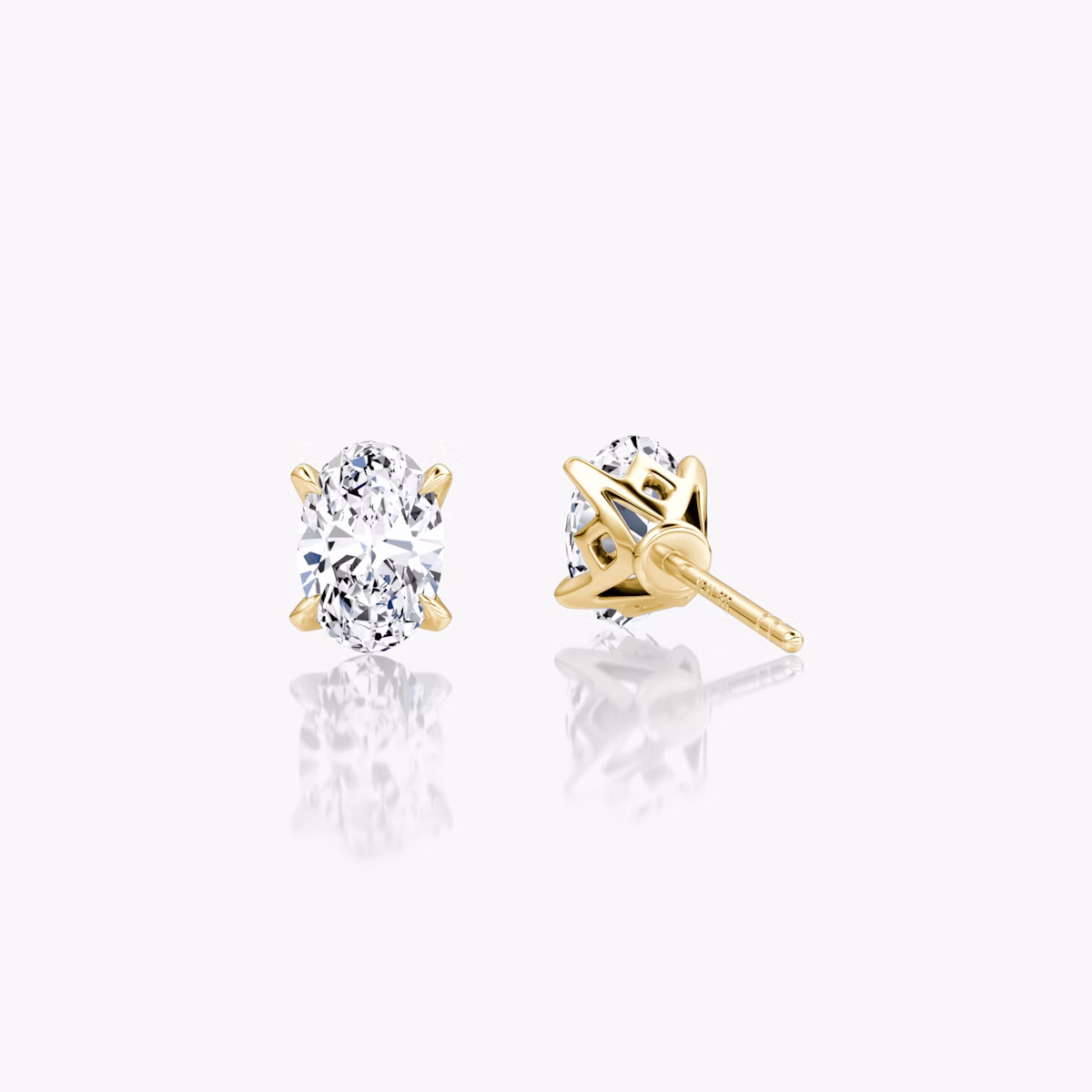 VRAI Martini Stud | Oval | 14k | Yellow Gold | caratWeight: 0.75ct