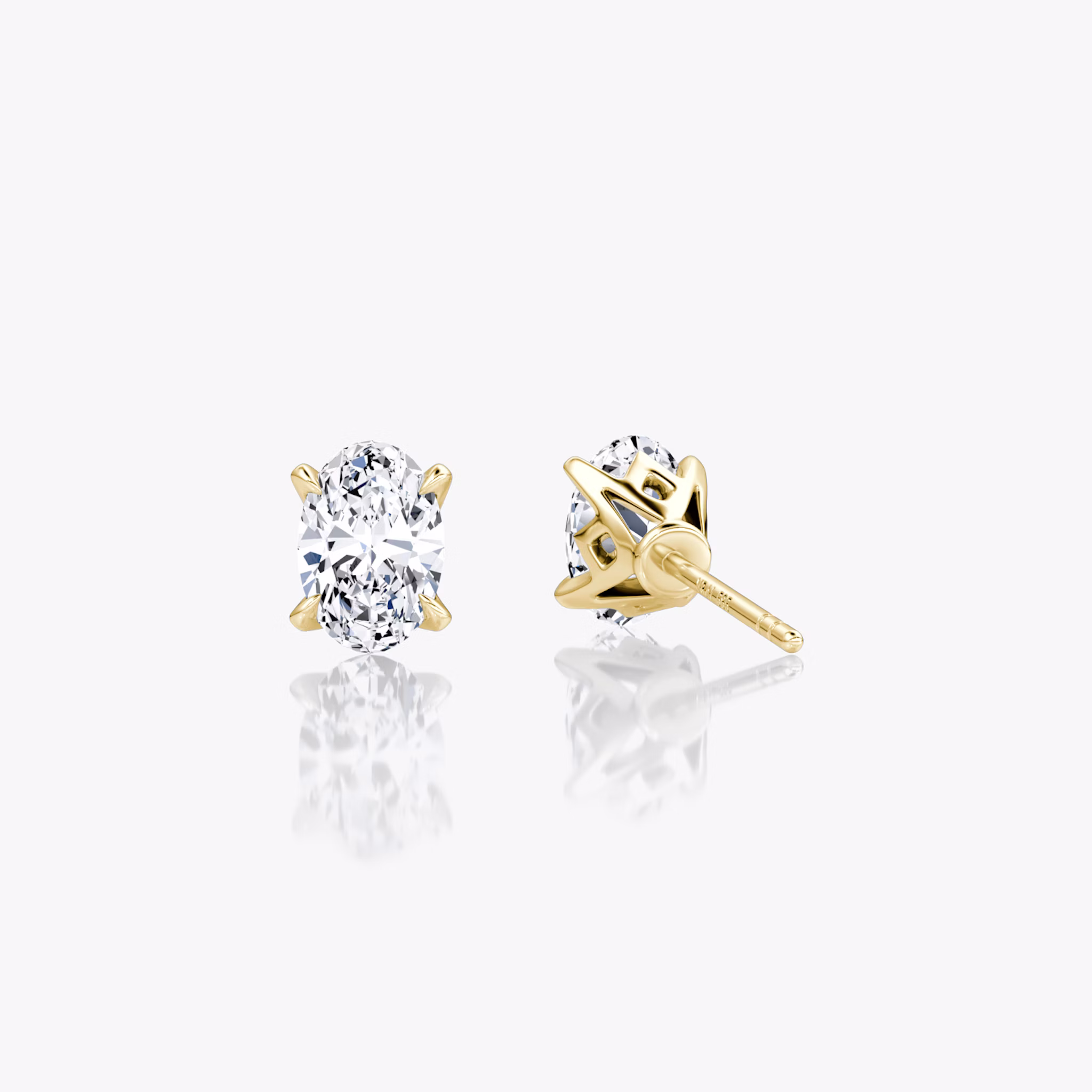 VRAI Martini Stud | Oval | 14k | Yellow Gold | caratWeight: 0.50ct