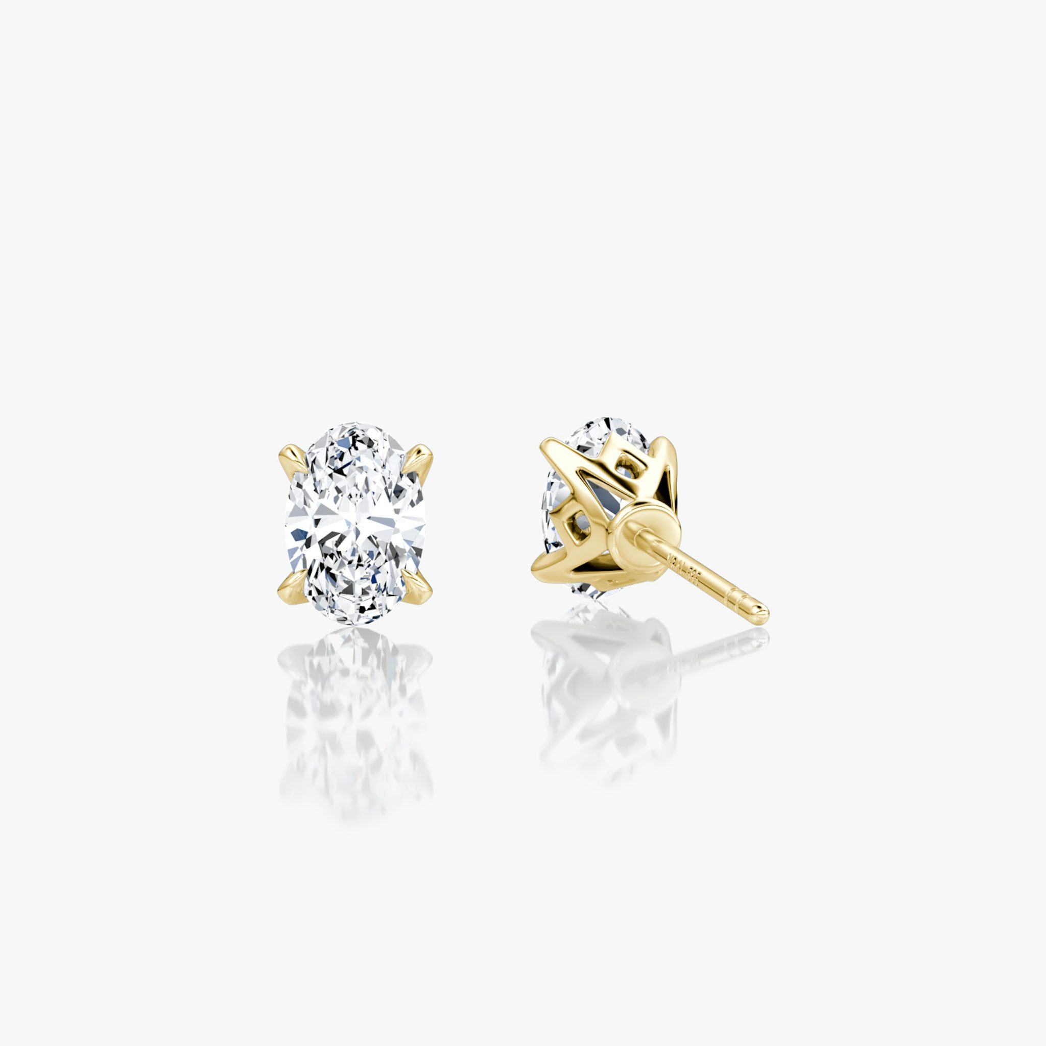 VRAI Martini Stud | Oval | 14k | Yellow Gold | caratWeight: 0.50ct