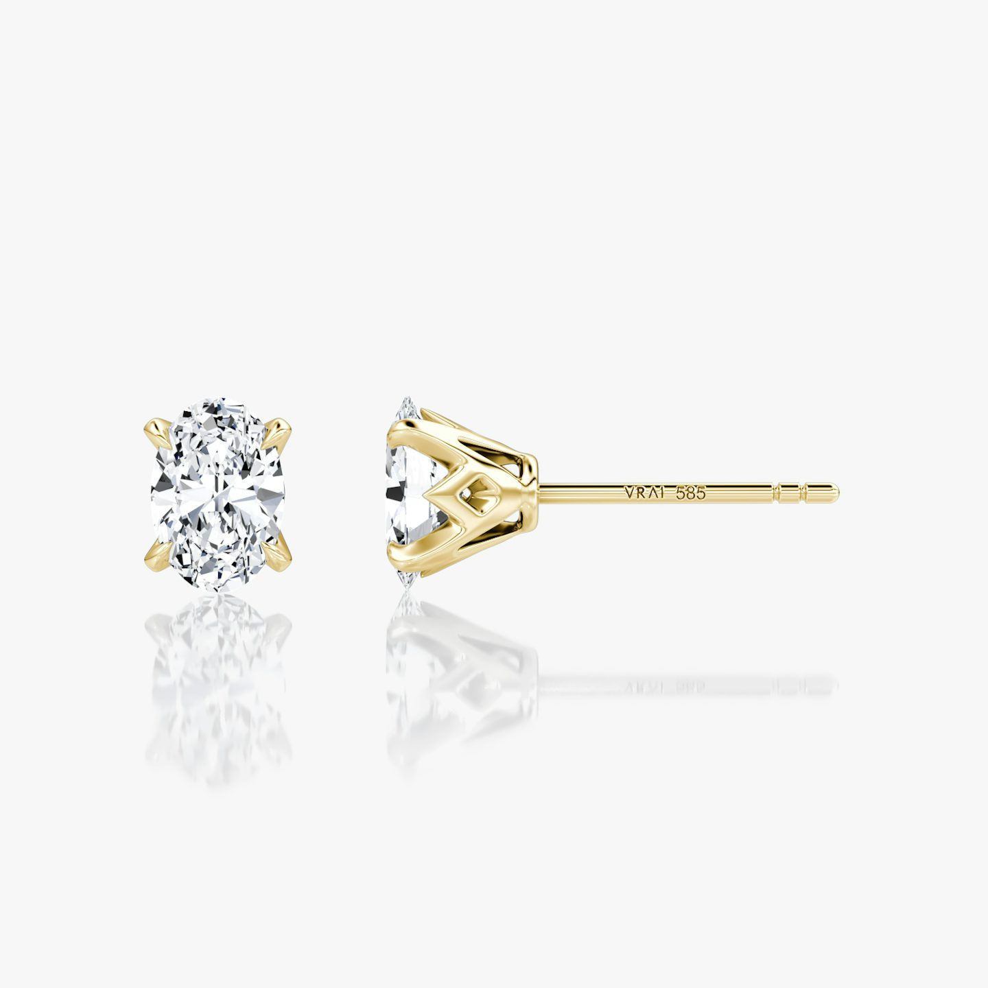 VRAI Martini Stud | Oval | 14k | Yellow Gold | caratWeight: 0.25ct