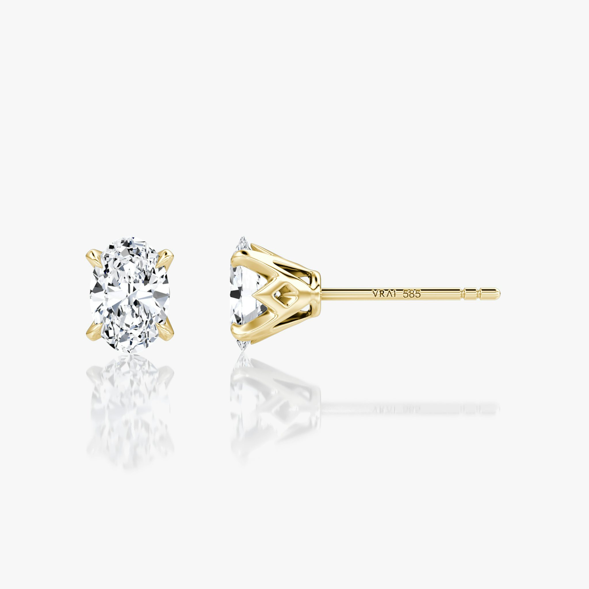 VRAI Martini Stud | Oval | 14k | Yellow Gold | caratWeight: 0.50ct
