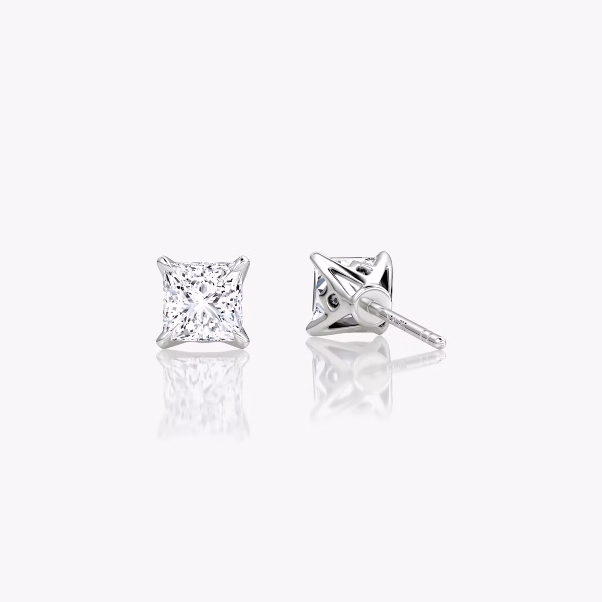 VRAI Martini Stud | Princess | 14k | White Gold | caratWeight: 1.0ct