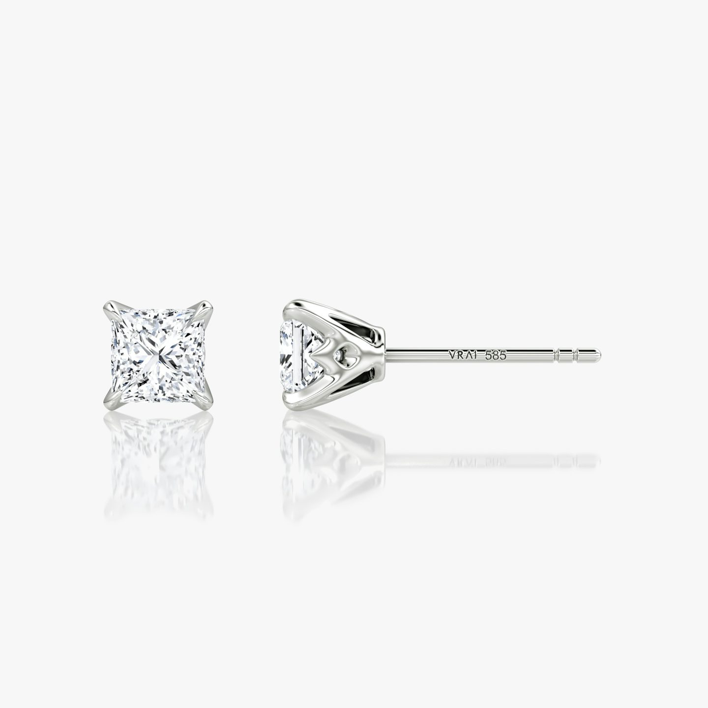 VRAI Martini Stud | Princess | 14k | White Gold | caratWeight: 0.75ct