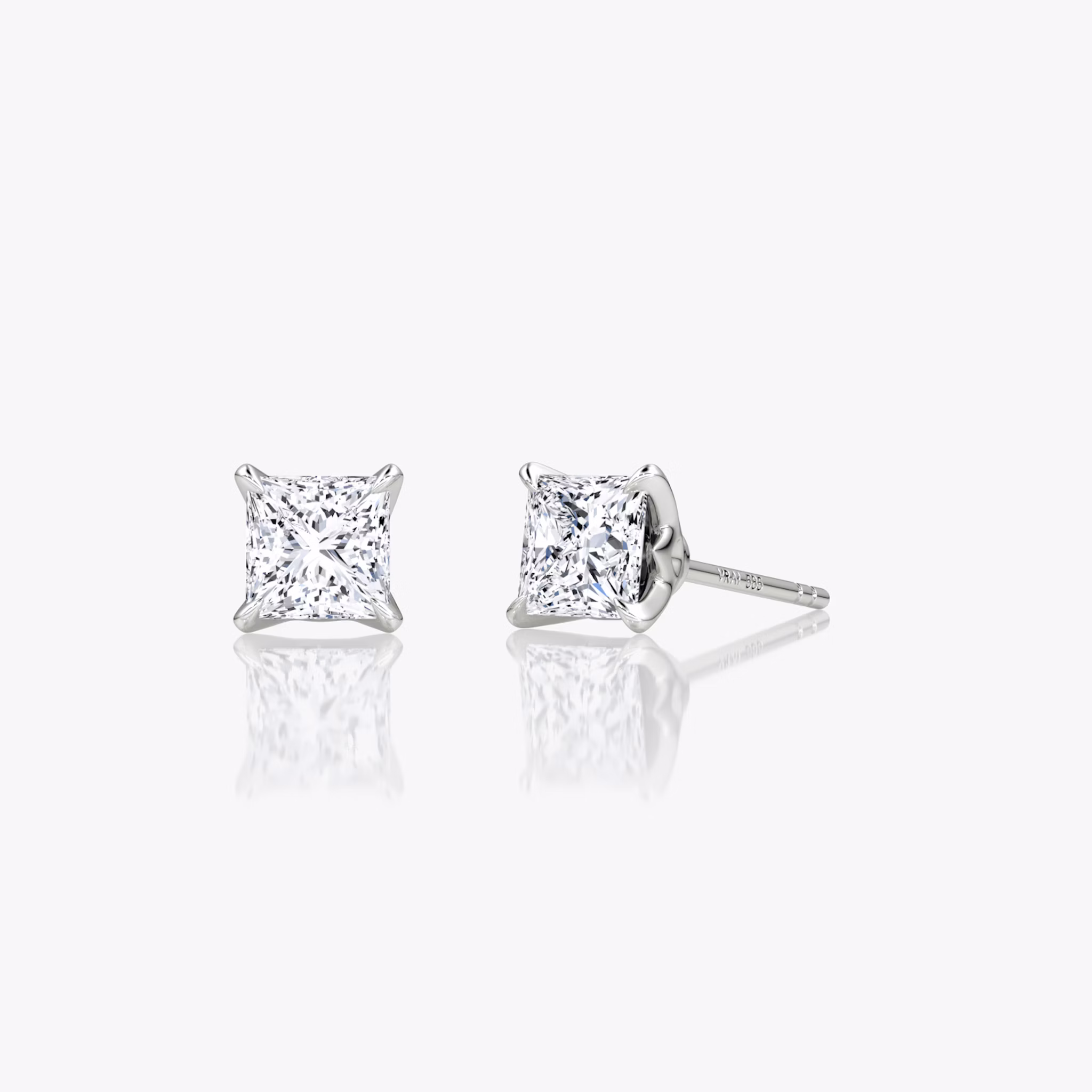 VRAI Martini Stud | Princess | 14k | White Gold | caratWeight: 0.50ct