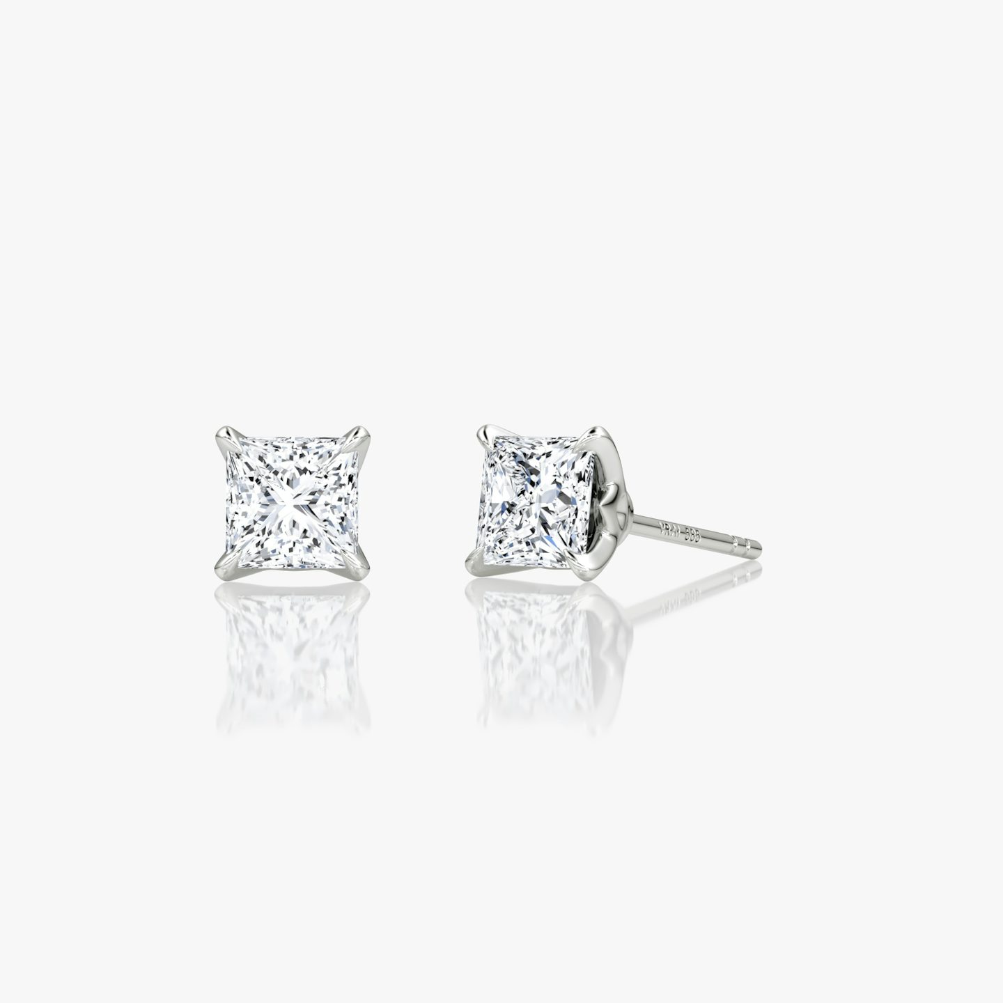 VRAI Martini Stud | Princess | 14k | White Gold | caratWeight: 0.75ct