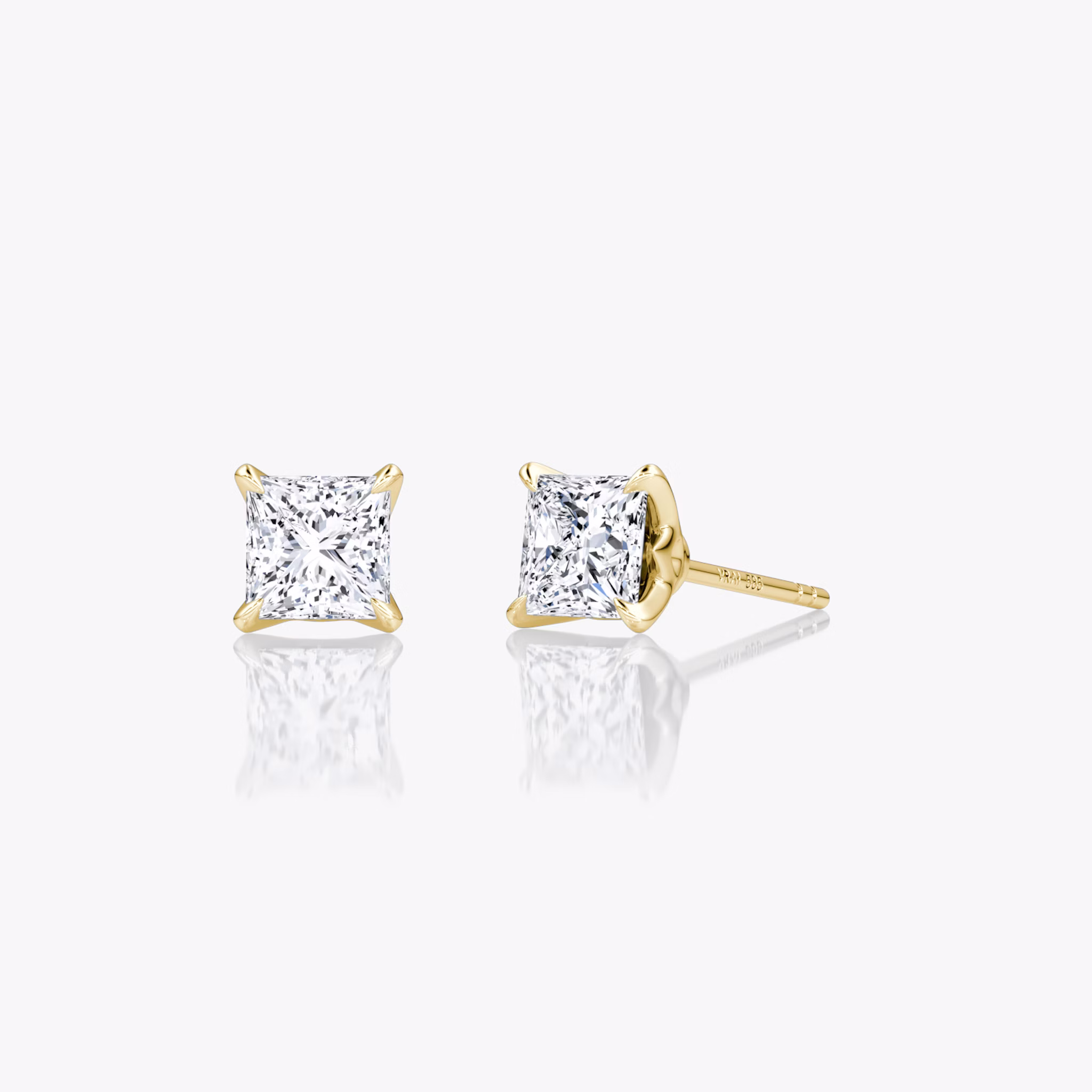 VRAI Martini Stud | Princess | 14k | Yellow Gold | caratWeight: 0.50ct