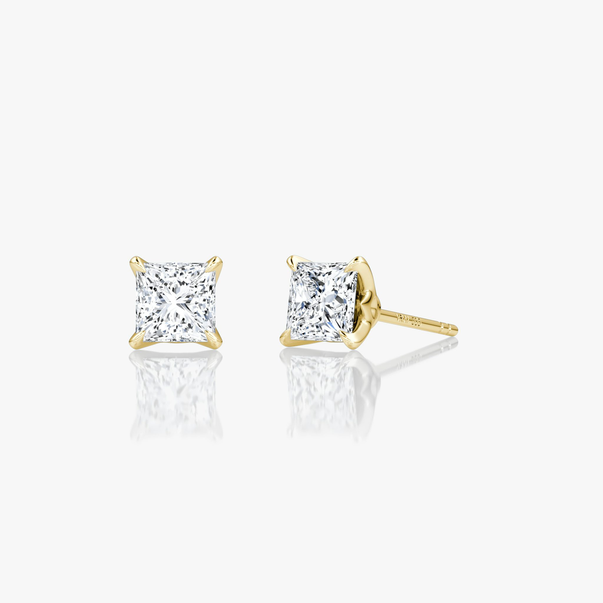 VRAI Martini Stud | Princess | 14k | Yellow Gold | caratWeight: 0.50ct