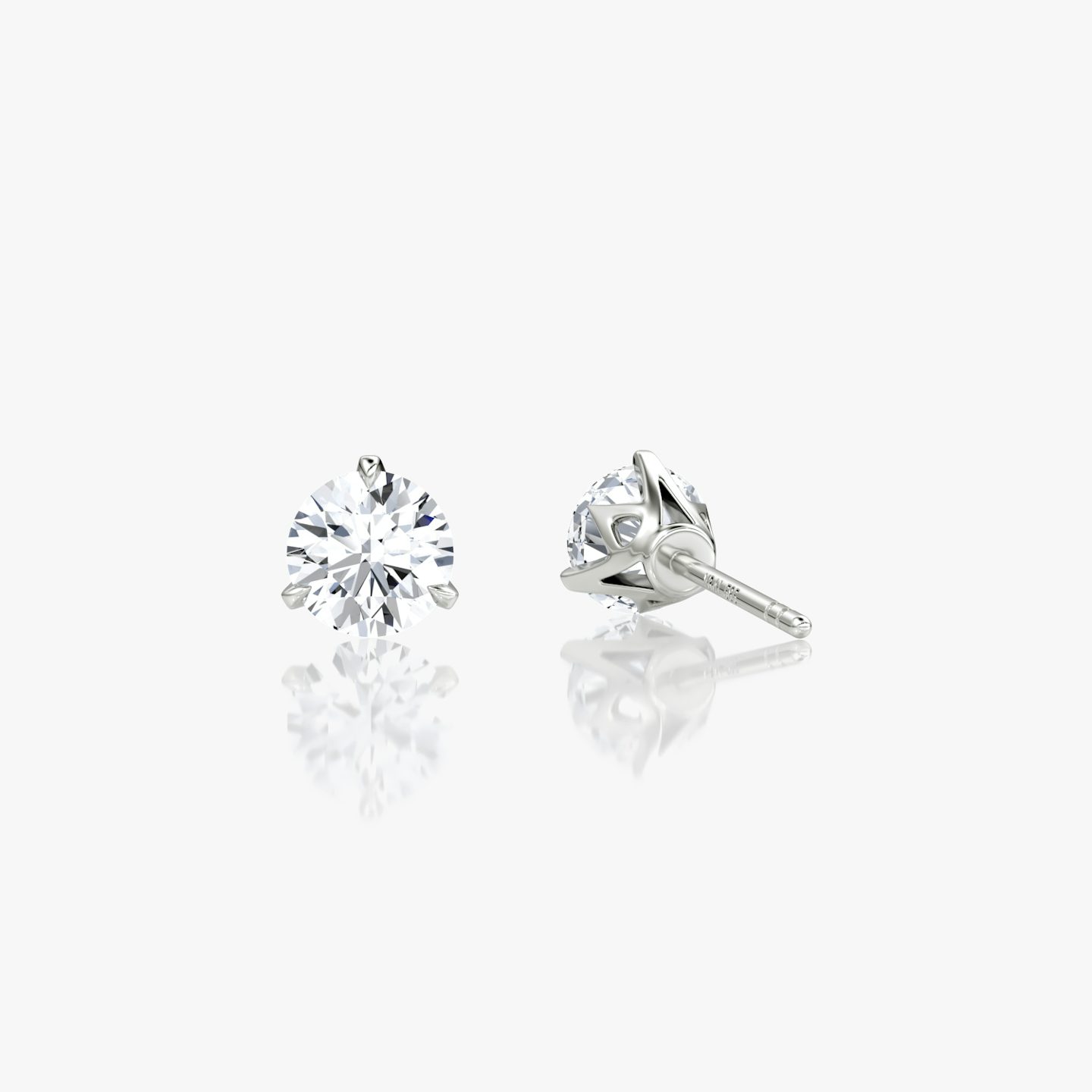 VRAI Martini Stud | Round Brilliant | 14k | White Gold | caratWeight: 1.0ct