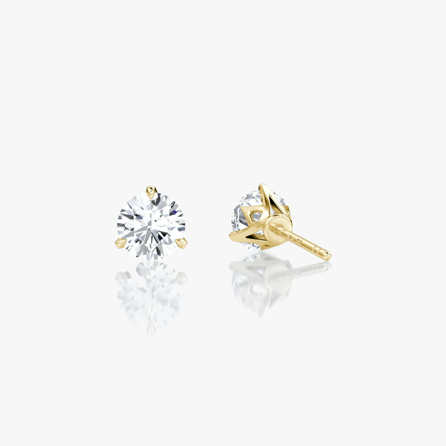 VRAI Martini Stud | Round Brilliant | 14k | Yellow Gold | caratWeight: 0.25ct