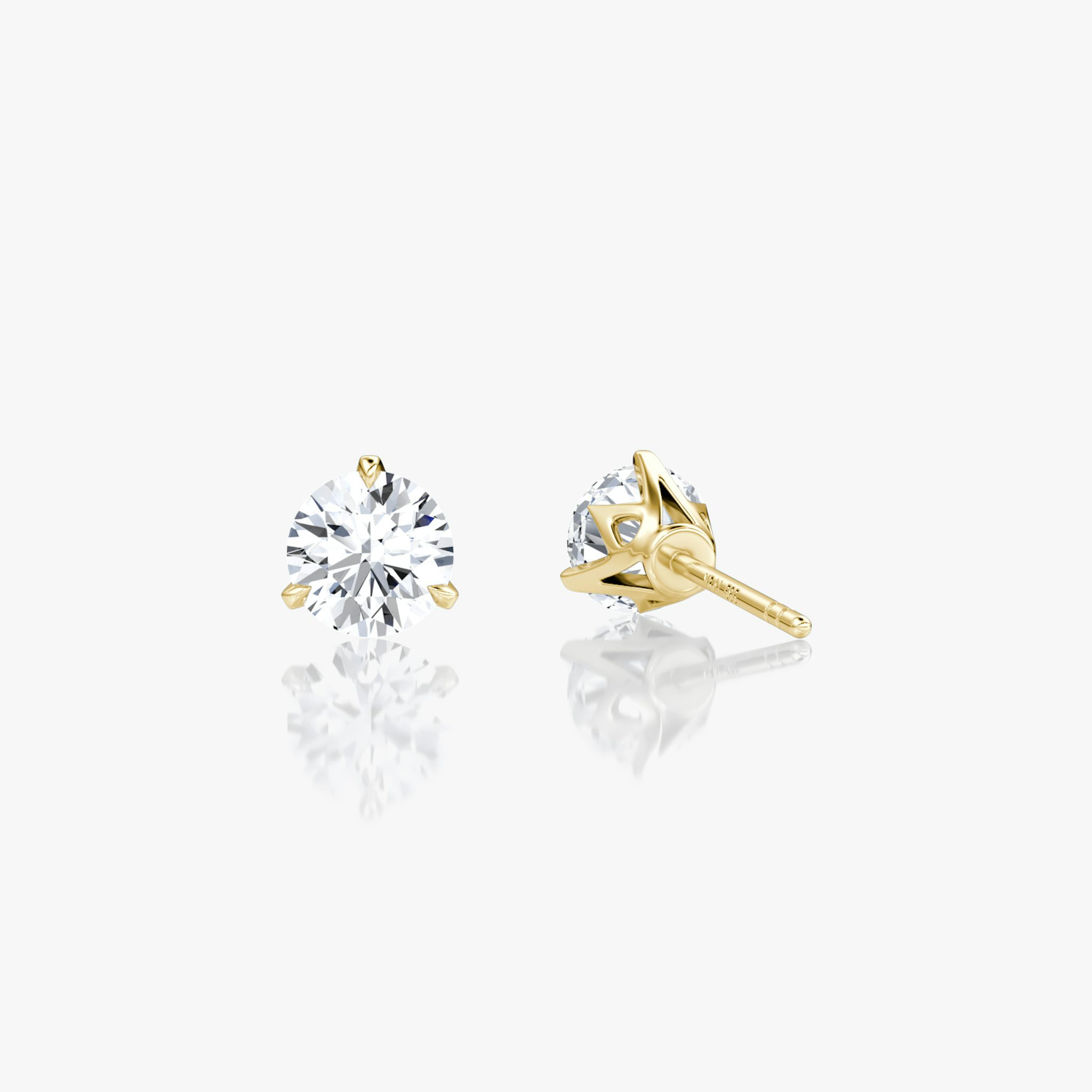 VRAI Martini Stud | Round Brilliant | 14k | Yellow Gold | caratWeight: 0.75ct