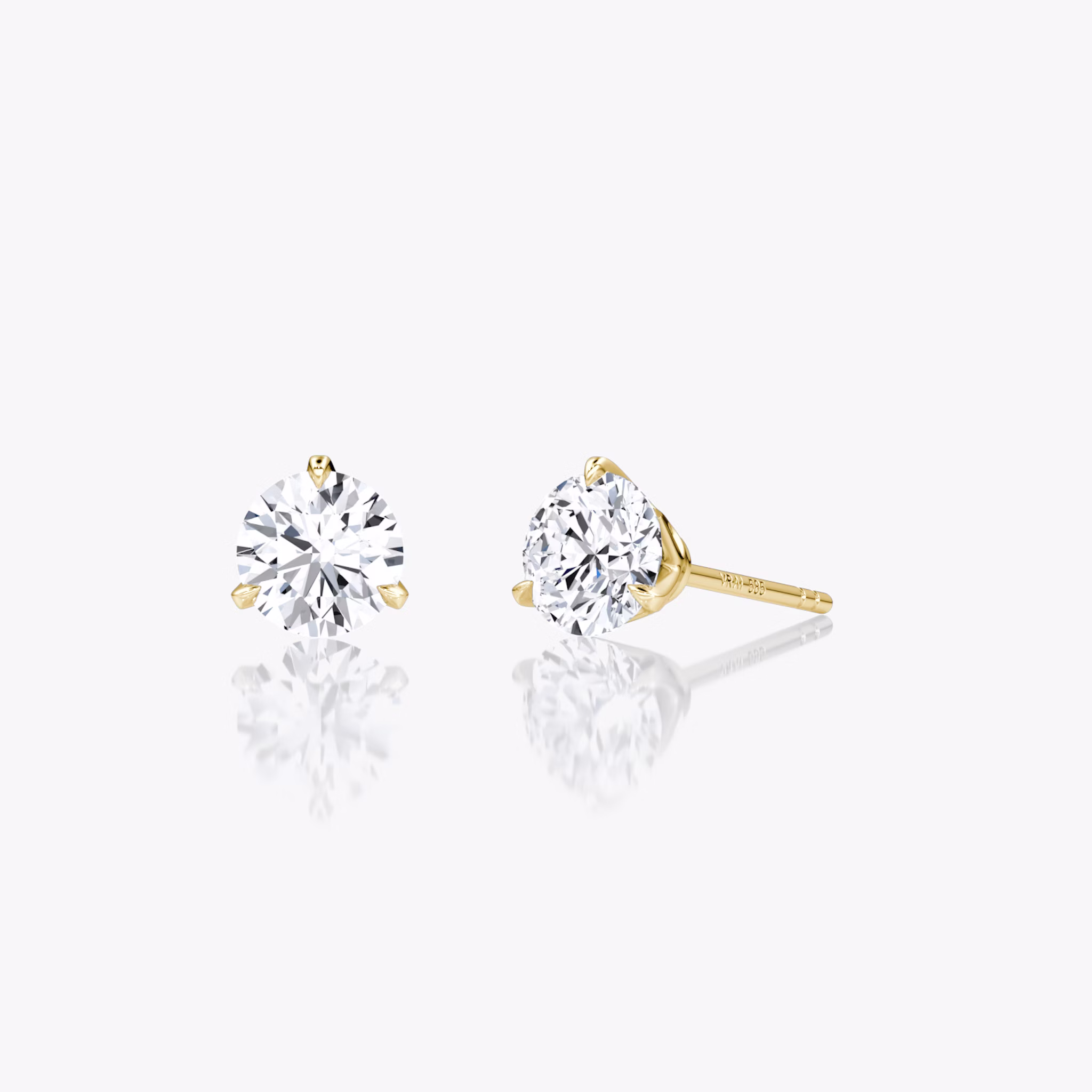 VRAI Martini Stud | Round Brilliant | 14k | Yellow Gold | caratWeight: 0.75ct