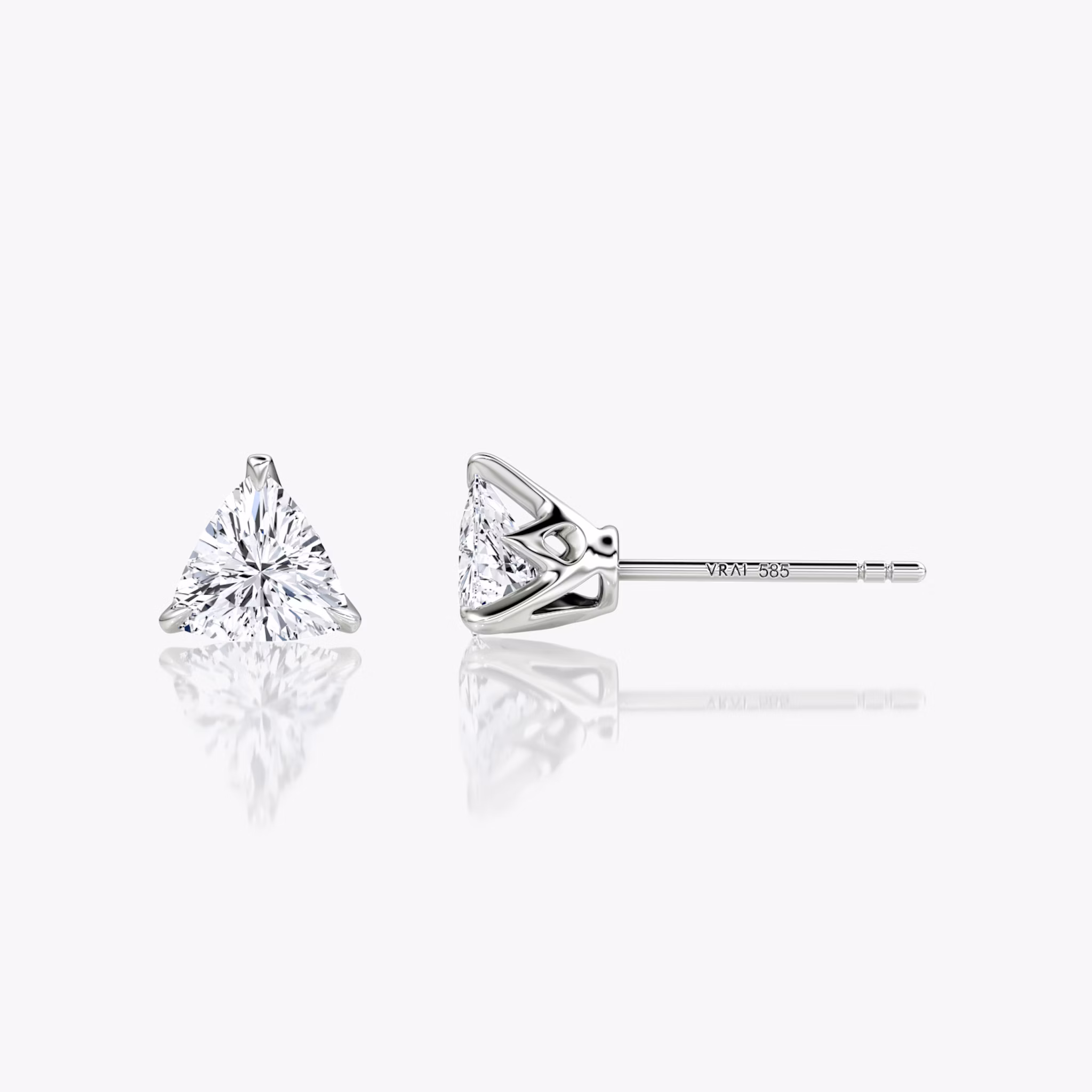 VRAI Martini Stud | Trillion | 14k | White Gold | caratWeight: 0.50ct