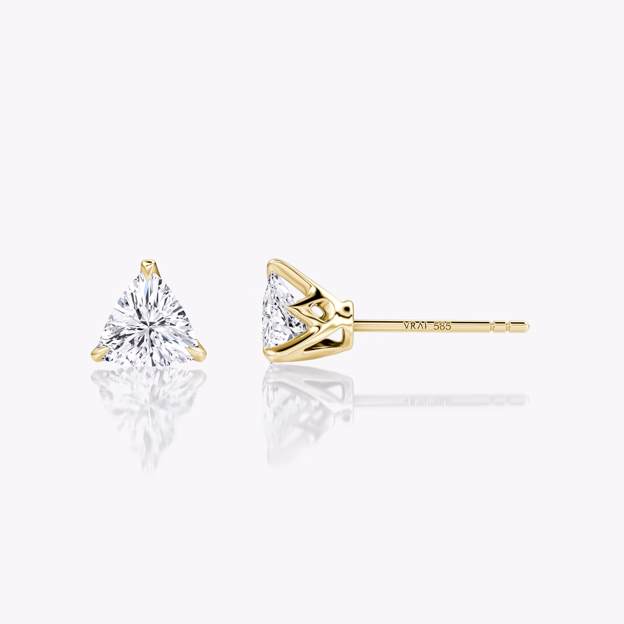 VRAI Martini Stud | Trillion | 14k | Yellow Gold | caratWeight: 0.50ct