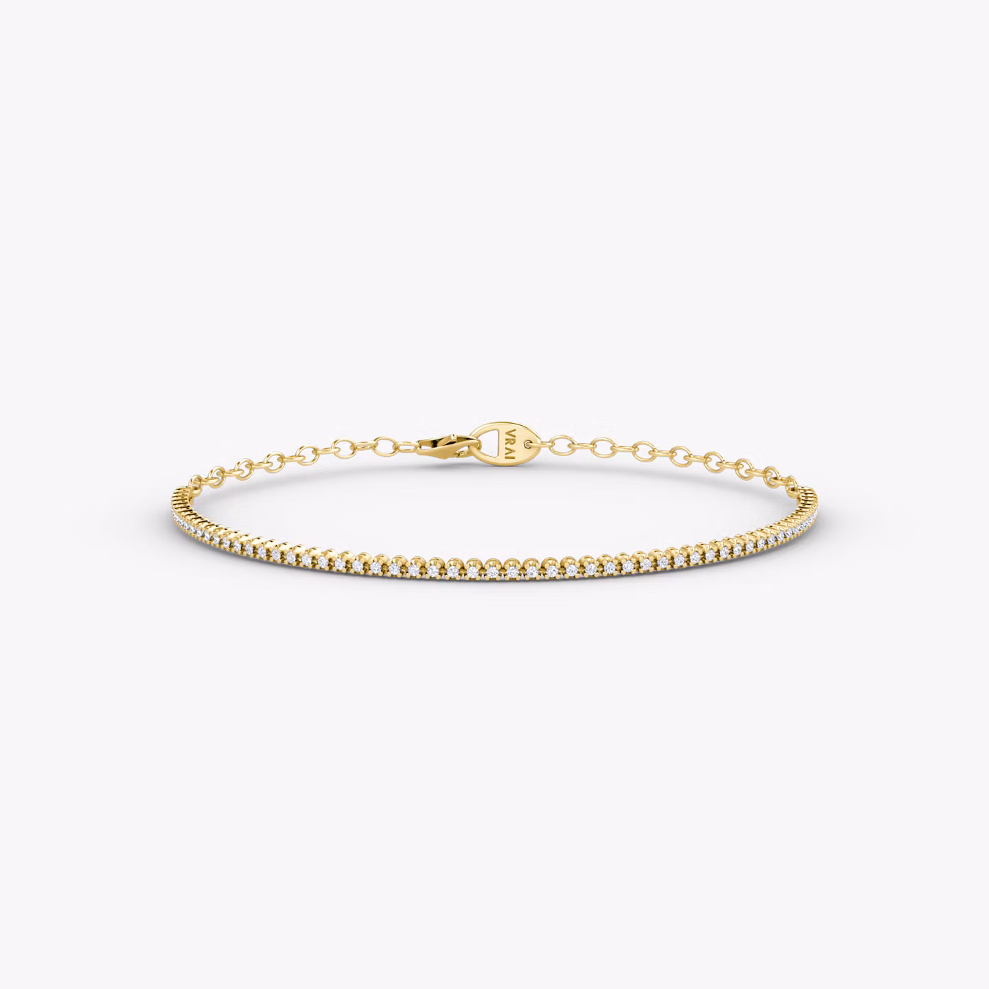 Half Tennis Bracelet Round Brilliant | Yellow Gold