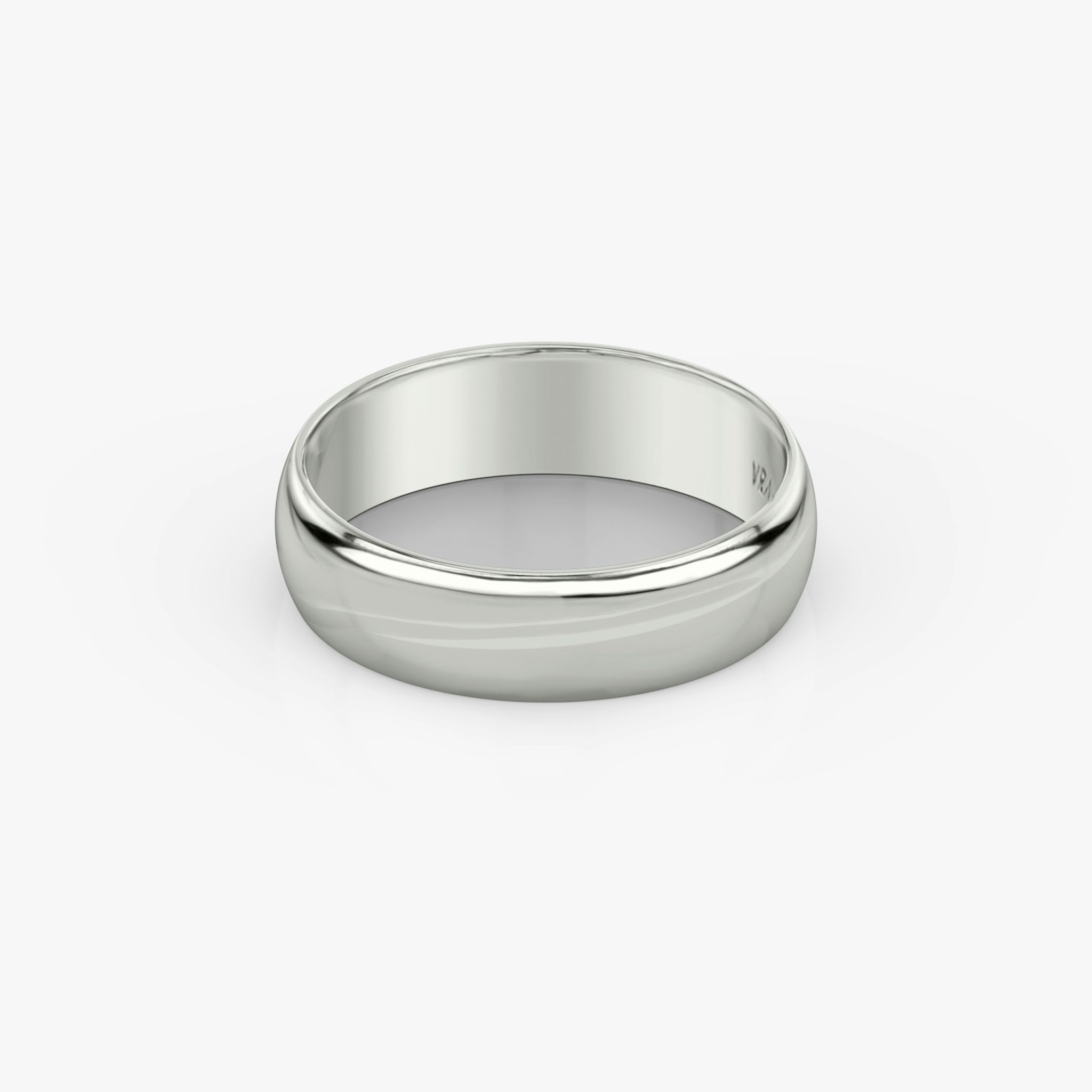 The Round | Platinum | bandAccent: Plain | bandWidth: 6mm