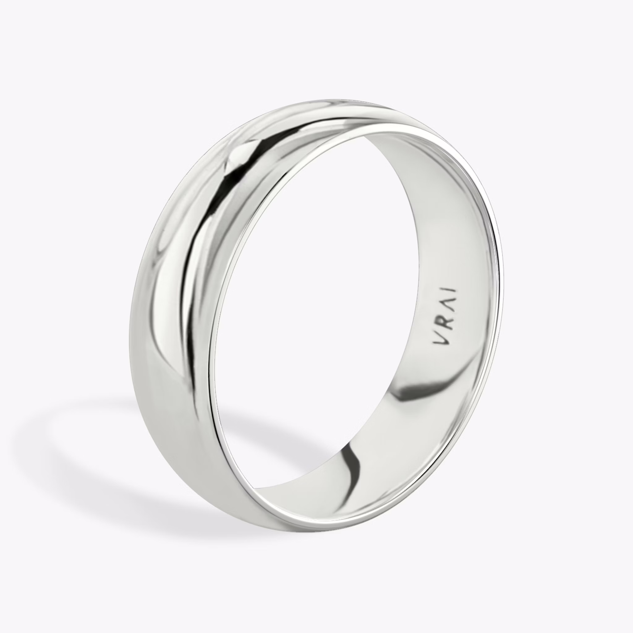 The Round | Platinum | bandAccent: Plain | bandWidth: 6mm