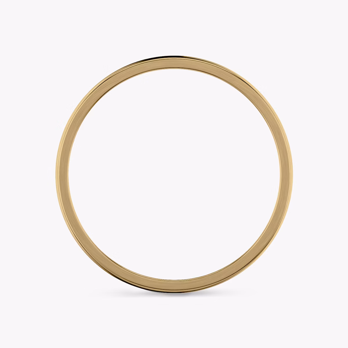 Brushed Round Band | 18k | Yellow Gold | bandWidth: 2mm