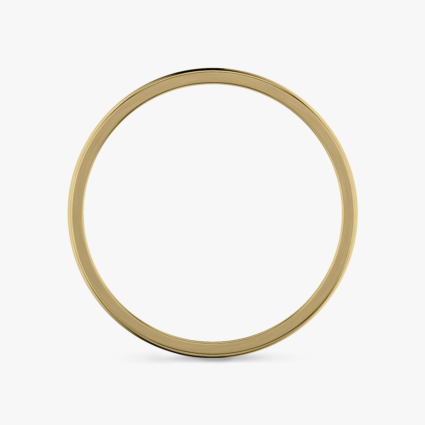 Brushed Round Band | 18k | Yellow Gold | bandWidth: 2mm