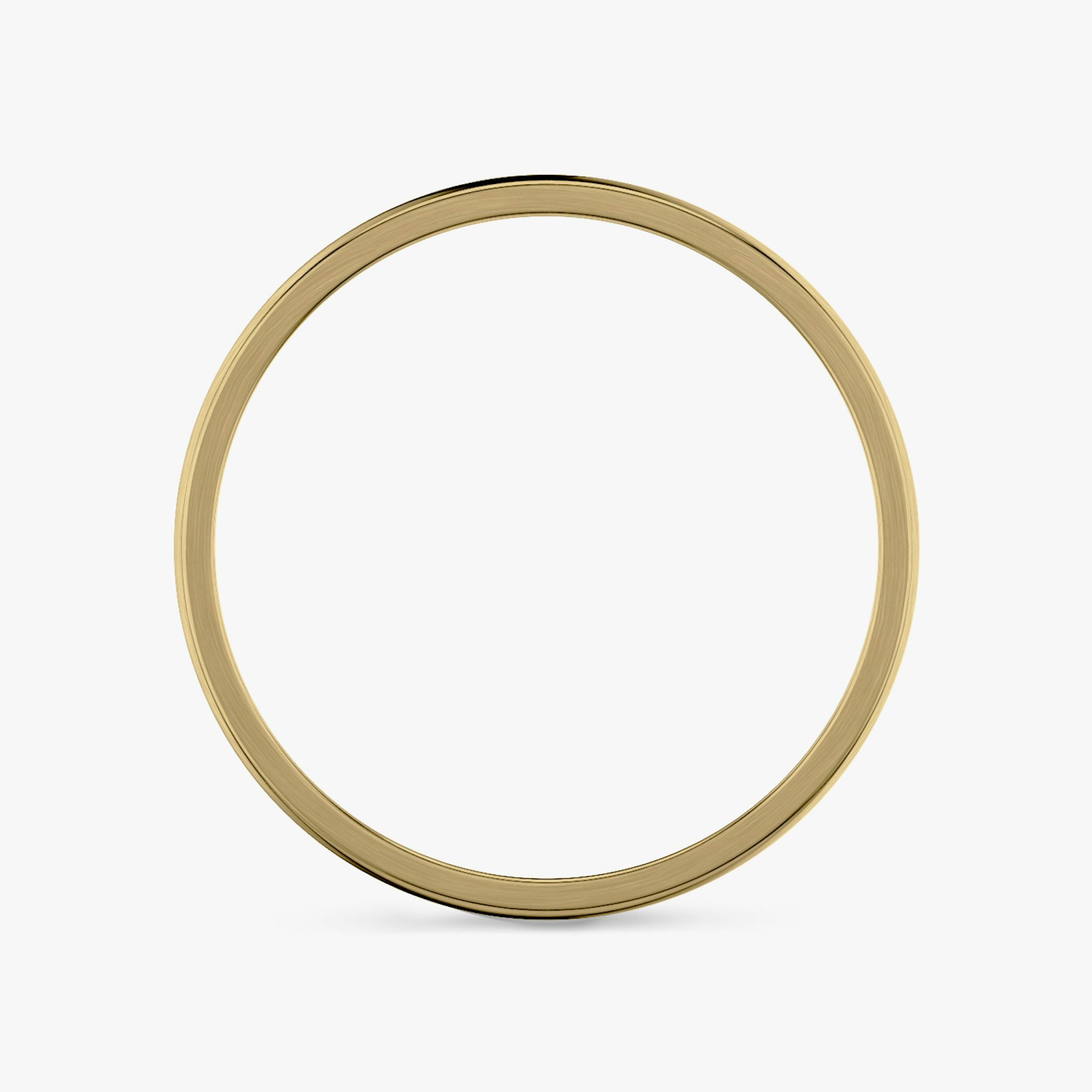 Brushed Round Band | 18k | Yellow Gold | bandWidth: 2mm