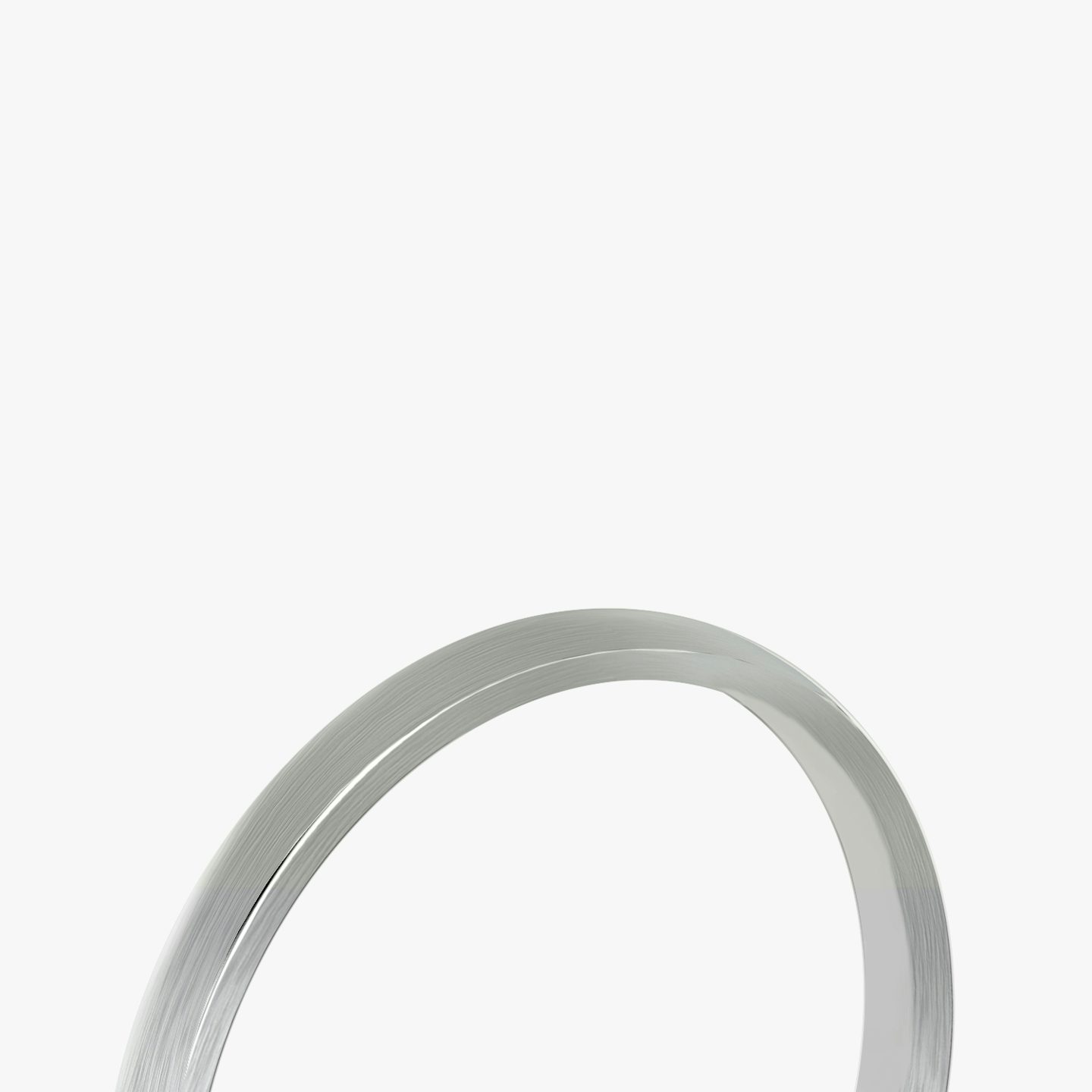 Brushed Round Band | Platinum | bandWidth: 2mm
