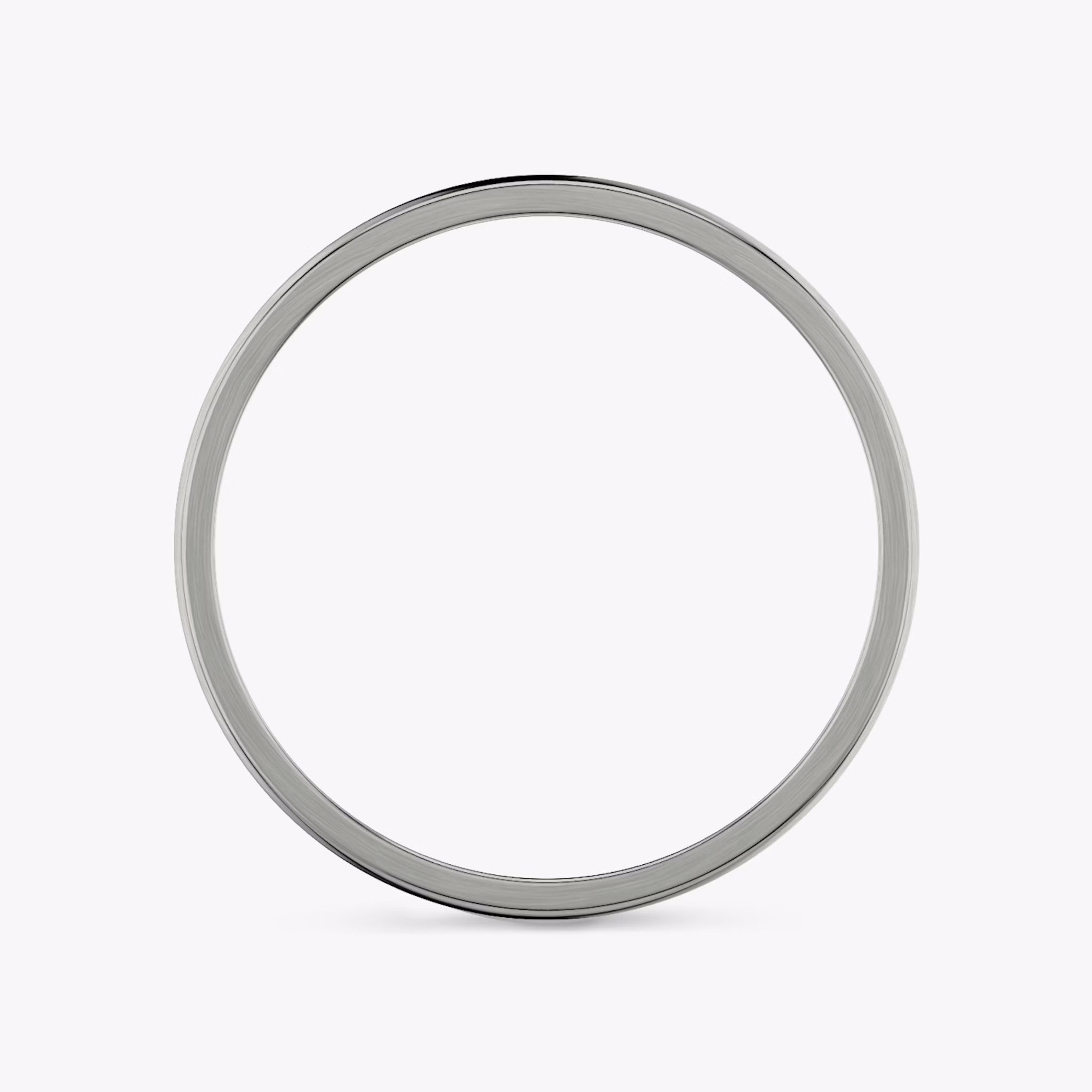 Brushed Round Band | Platinum | bandWidth: 2mm