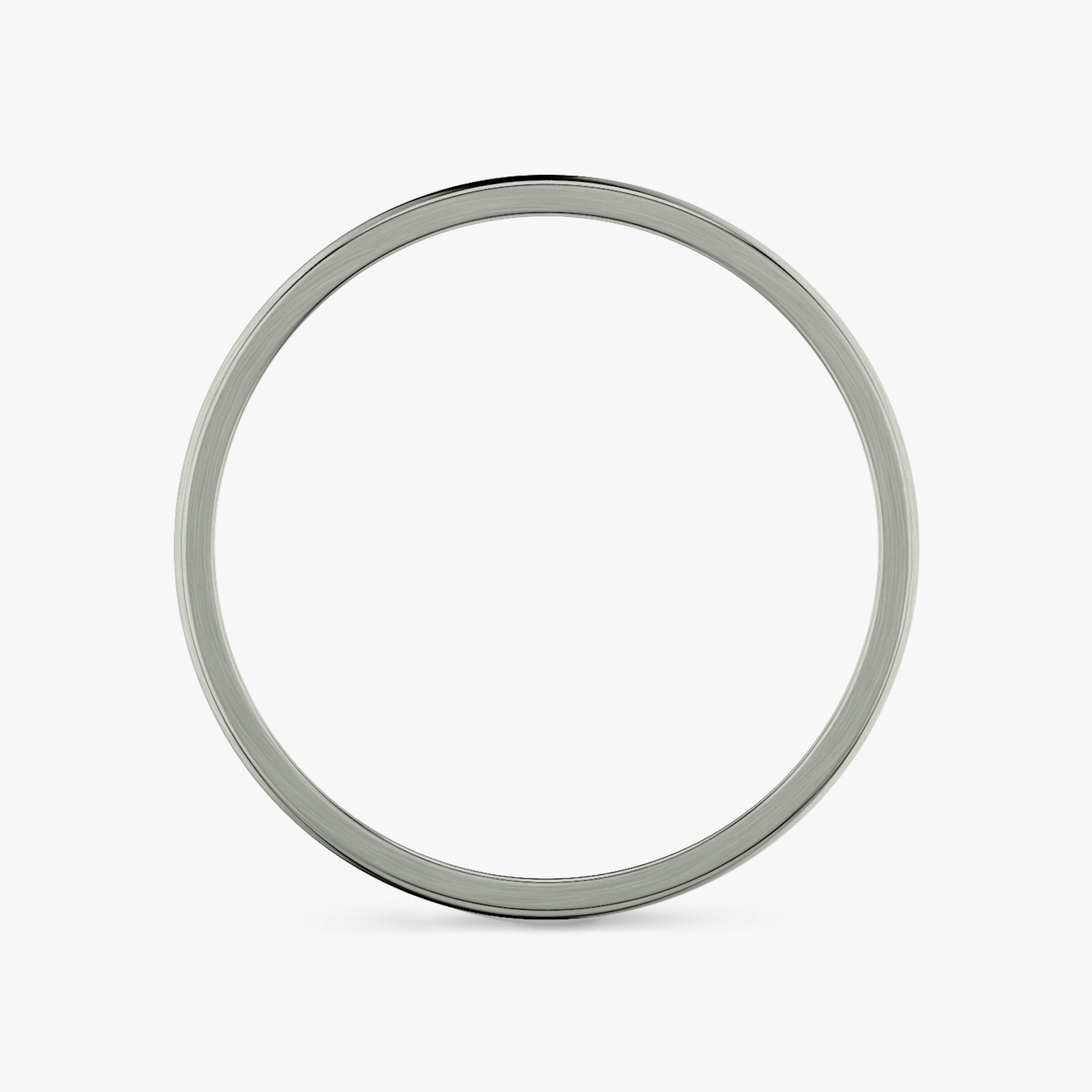 Brushed Round Band | Platinum | bandWidth: 2mm