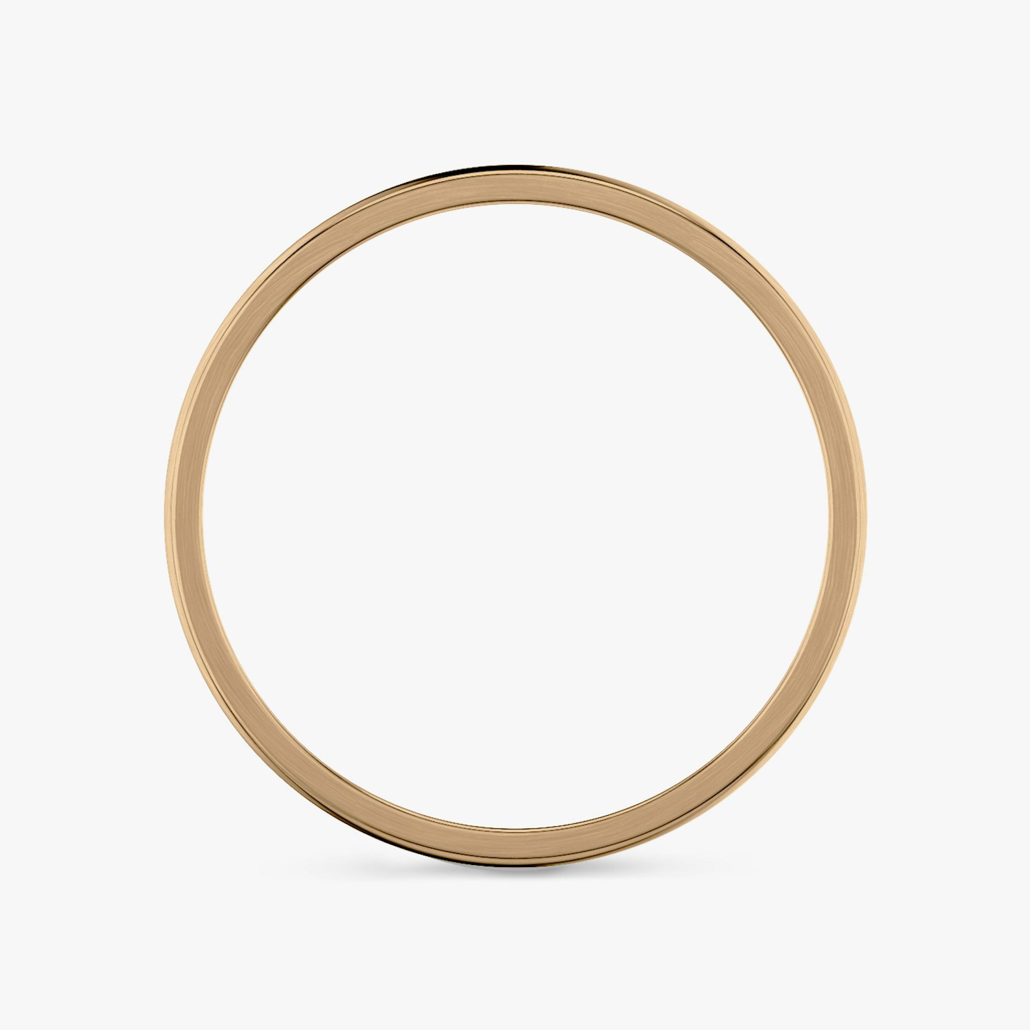 Brushed Round Band | 14k | Rose Gold | bandWidth: 2mm