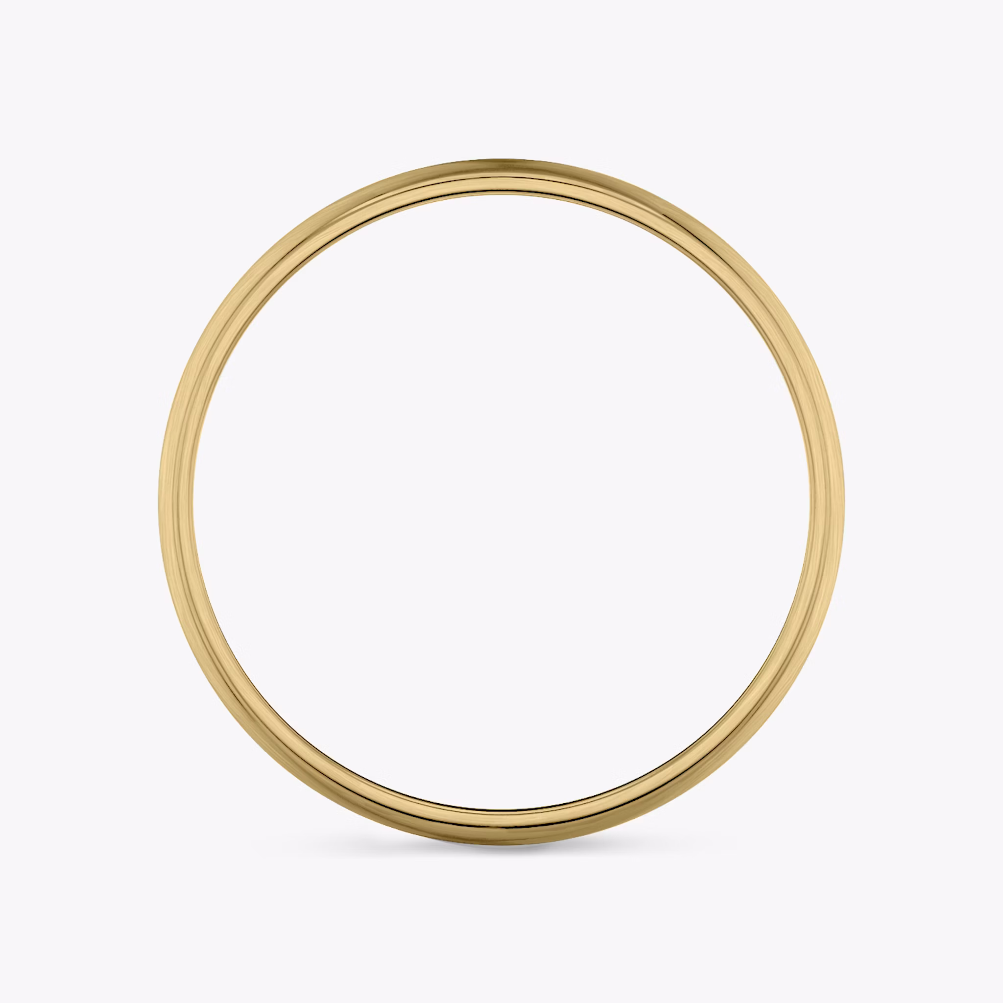 Brushed Round Band | 18k | Yellow Gold | bandWidth: 4mm