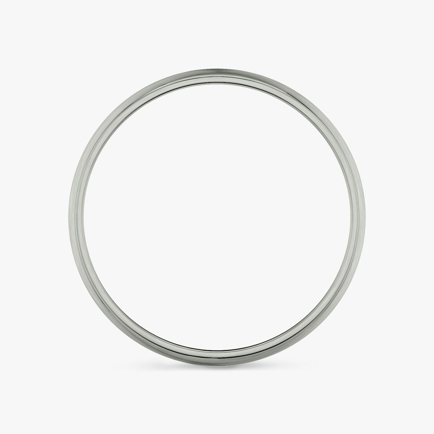 Brushed Round Band | Platinum | bandWidth: 4mm