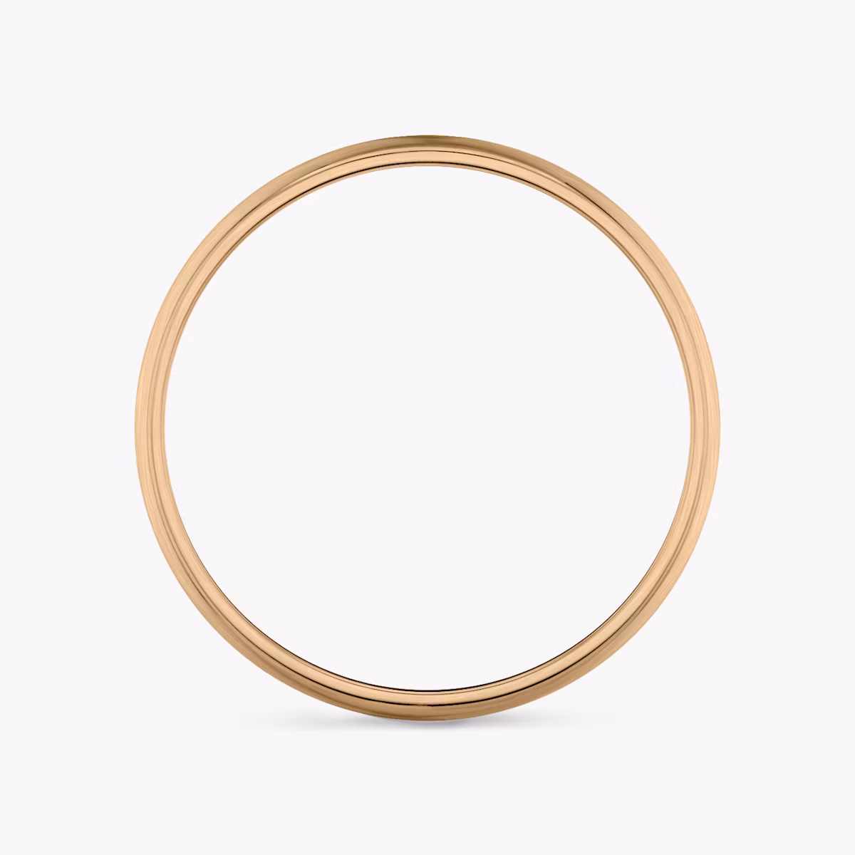 Brushed Round Band | 14k | Rose Gold | bandWidth: 4mm