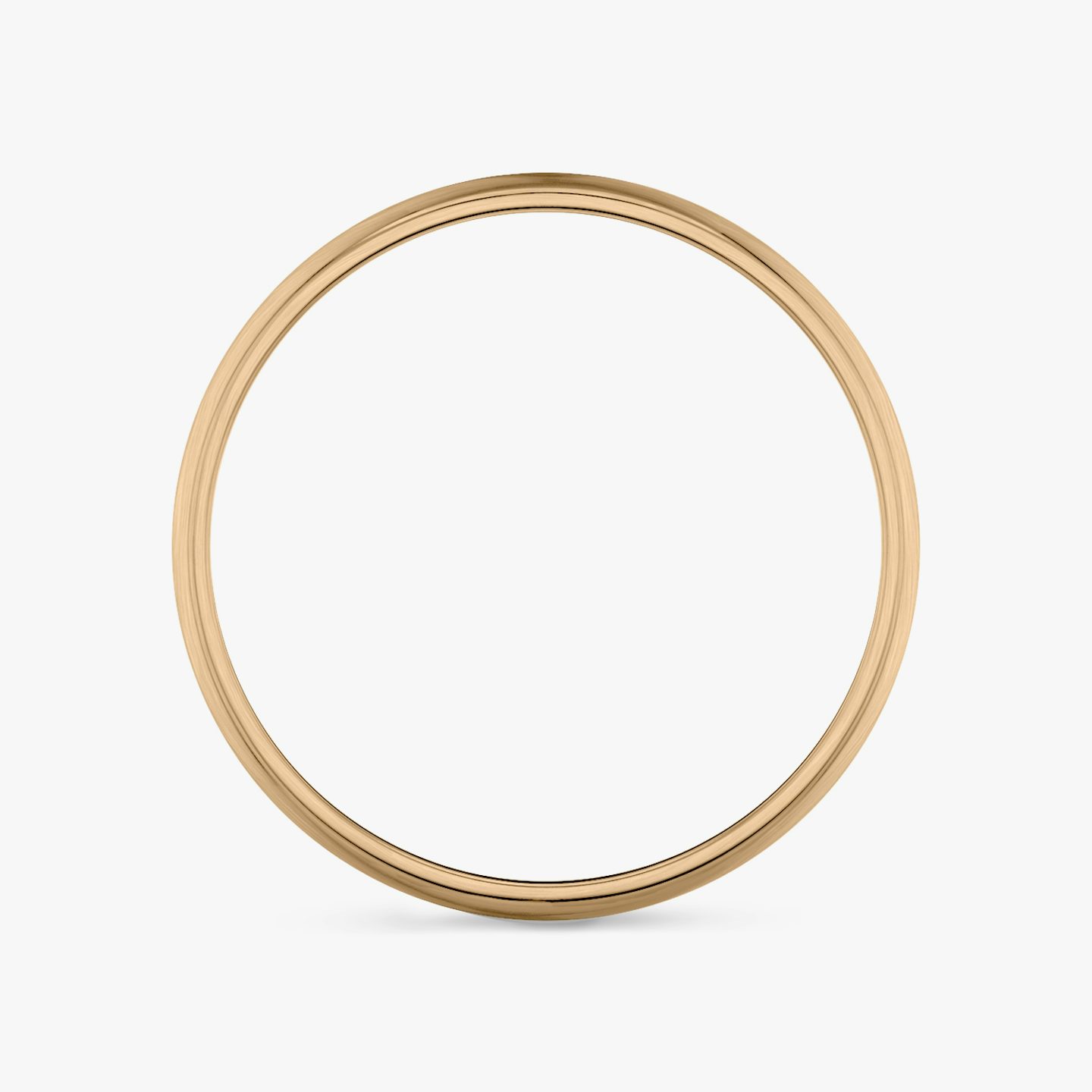Brushed Round Band | 14k | Rose Gold | bandWidth: 4mm