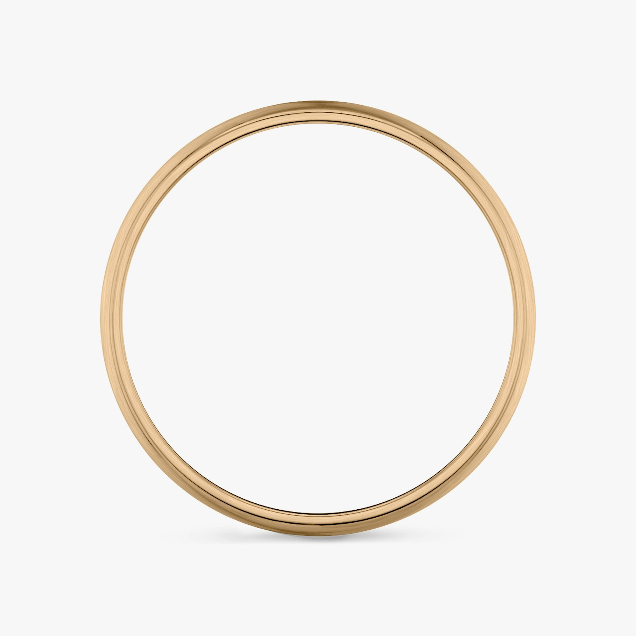 Brushed Round Band | 14k | Rose Gold | bandWidth: 4mm
