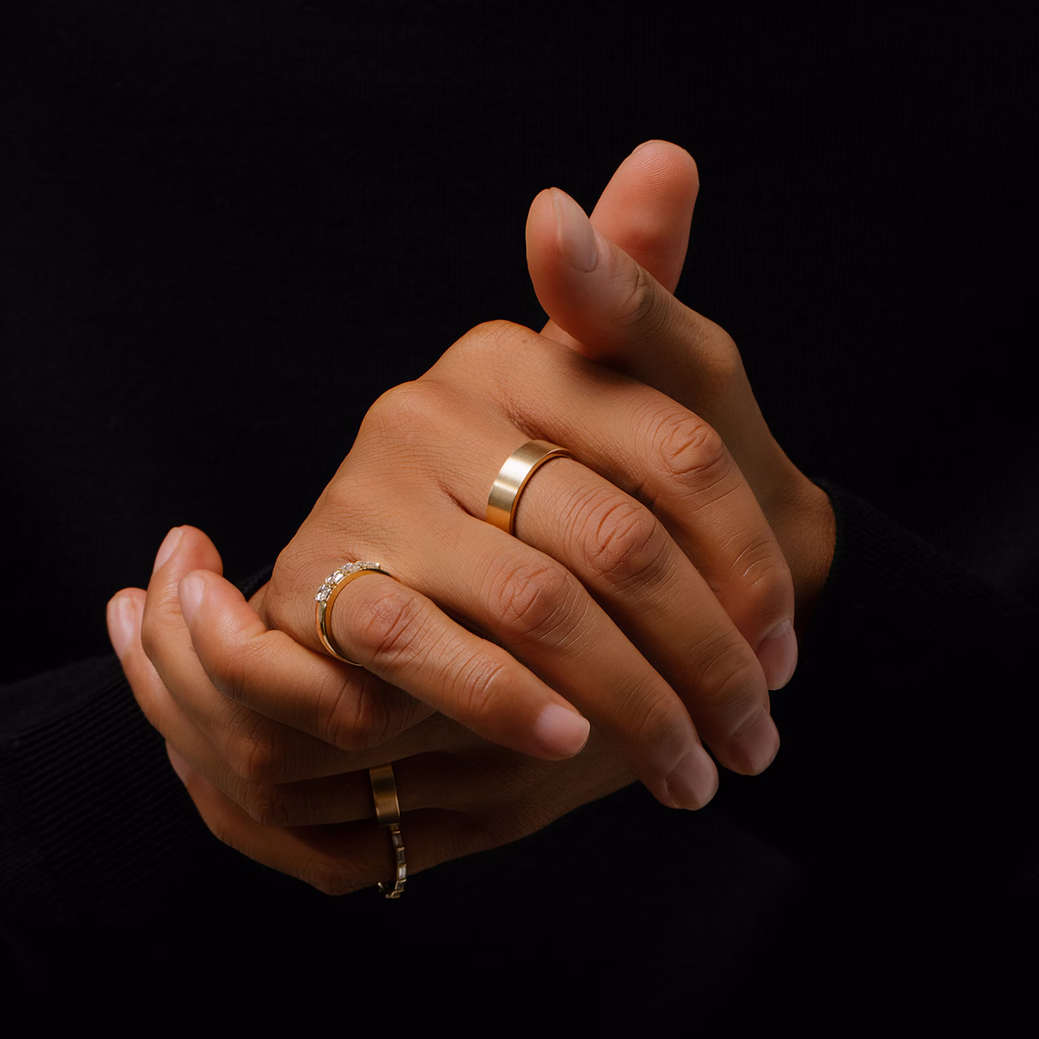 Brushed Flat Ehering | 18k | Gelbgold | bandWidth: 2mm