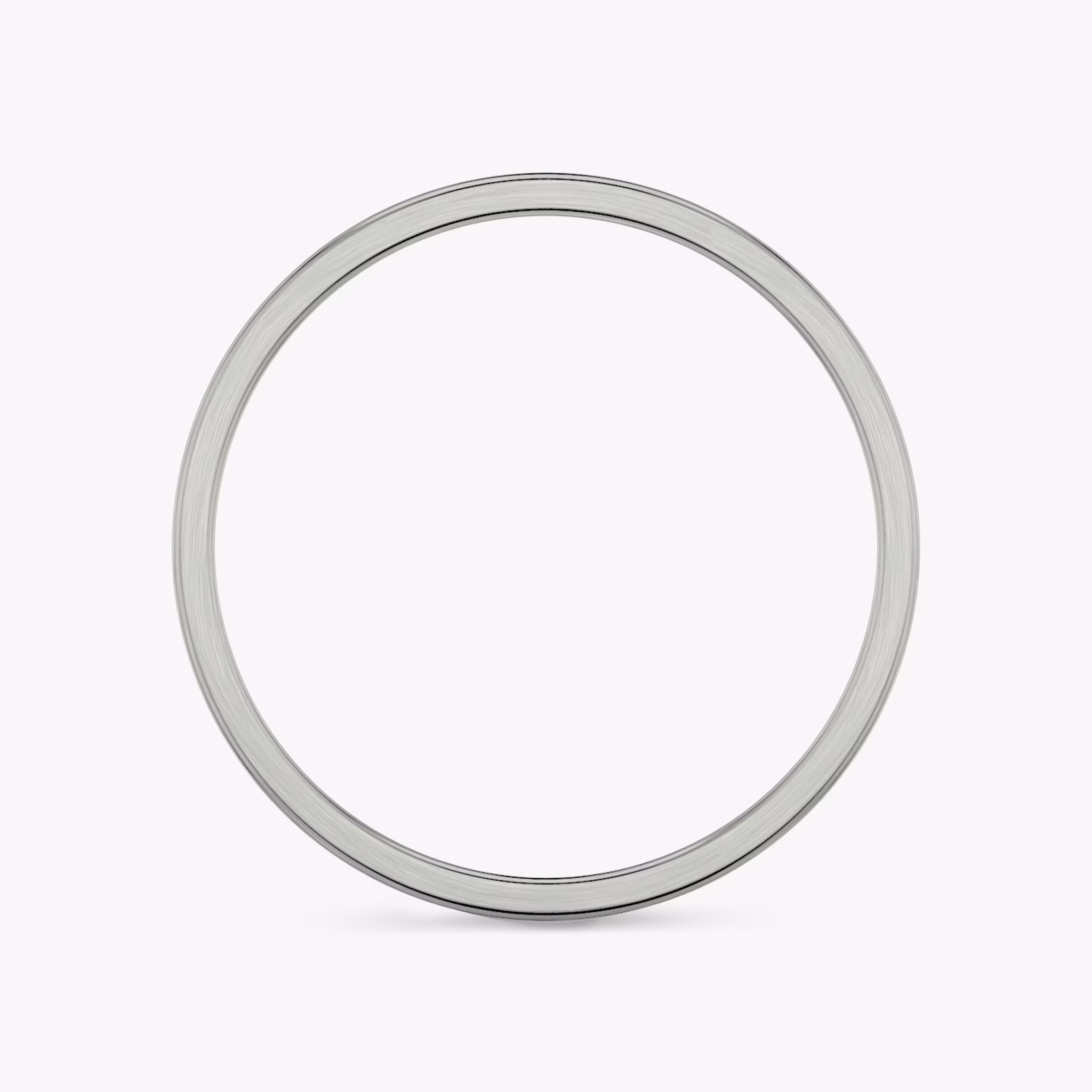 Brushed Flat Band | Platinum | bandWidth: 2mm