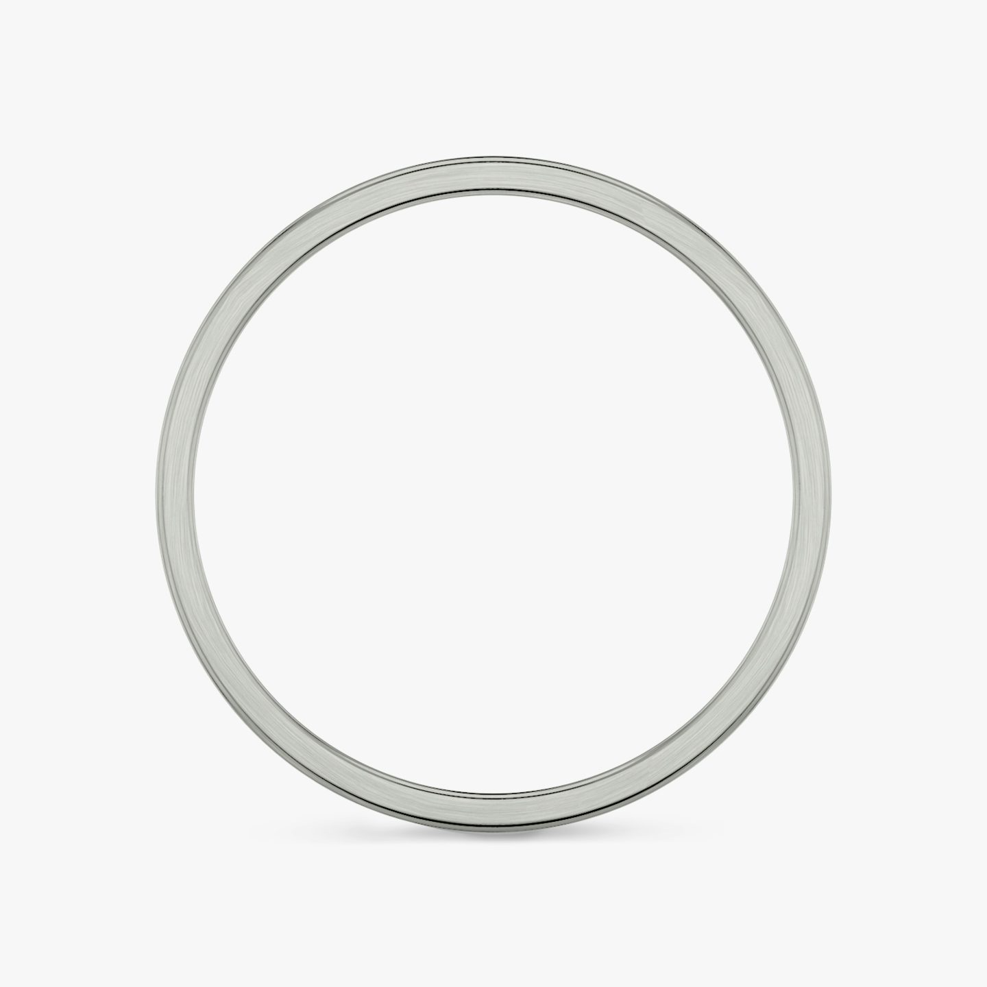 Brushed Flat Ehering | 18k | Weißgold | bandWidth: 2mm