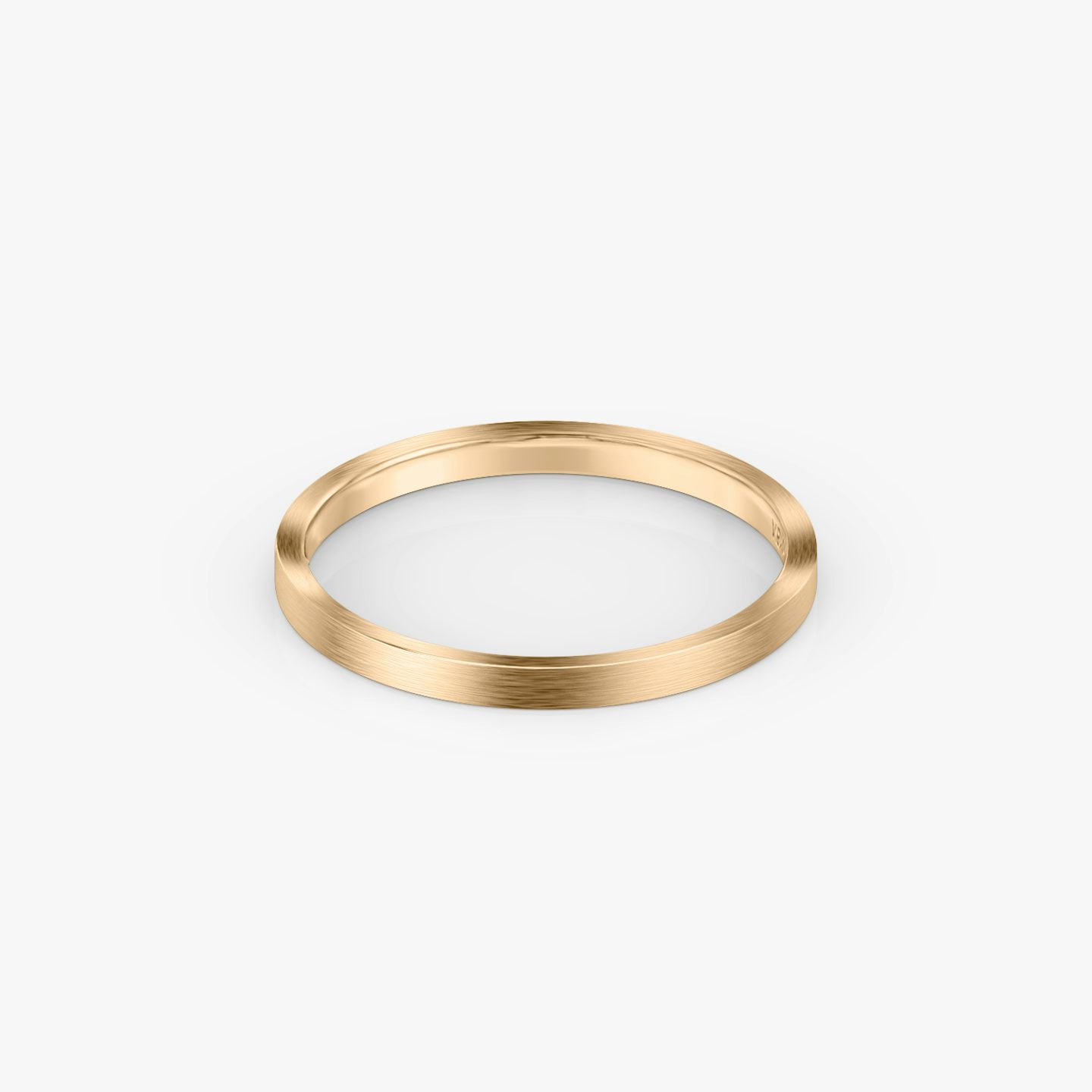 Brushed Flat Band | 14k | Rose Gold | bandWidth: 2mm