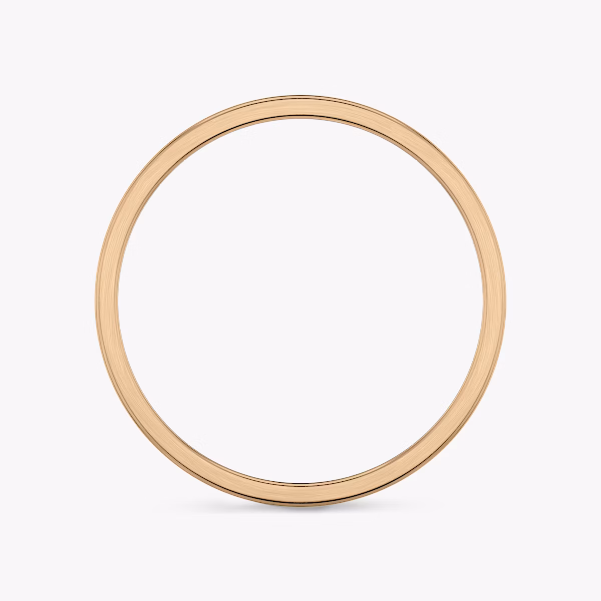 Brushed Flat Band | 14k | Rose Gold | bandWidth: 2mm