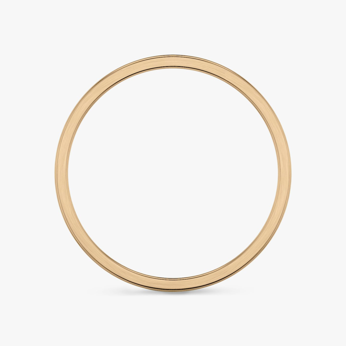 Brushed Flat Band | 14k | Rose Gold | bandWidth: 2mm