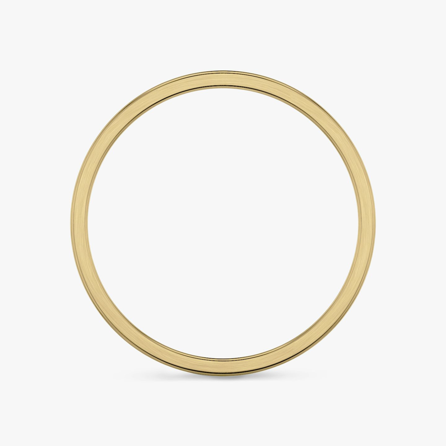Brushed Flat Band | 18k | Yellow Gold | bandWidth: 2mm