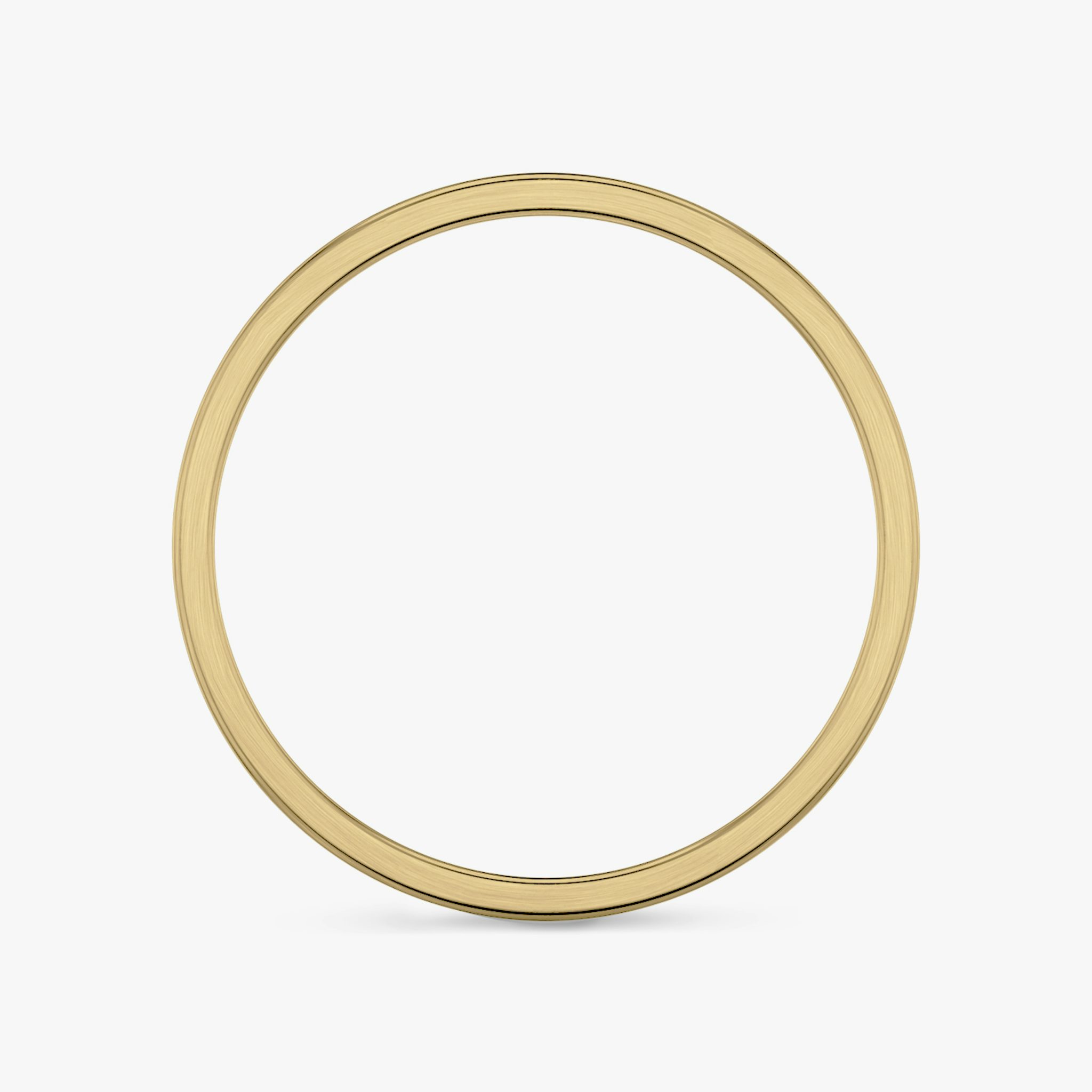Brushed Flat Ehering | 18k | Gelbgold | bandWidth: 2mm