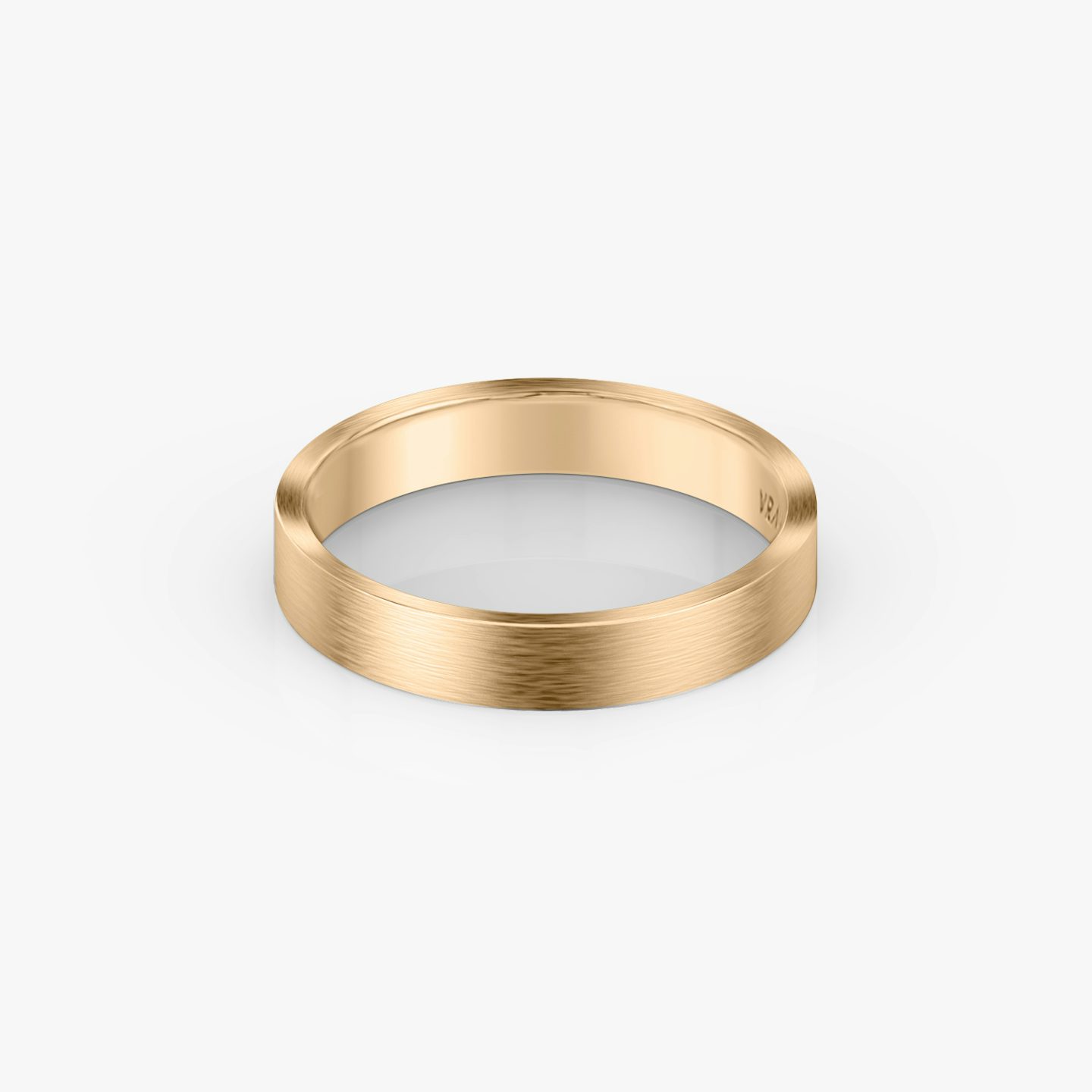 Alianza Brushed Flat | 14k | Oro rosa | bandWidth: 4mm