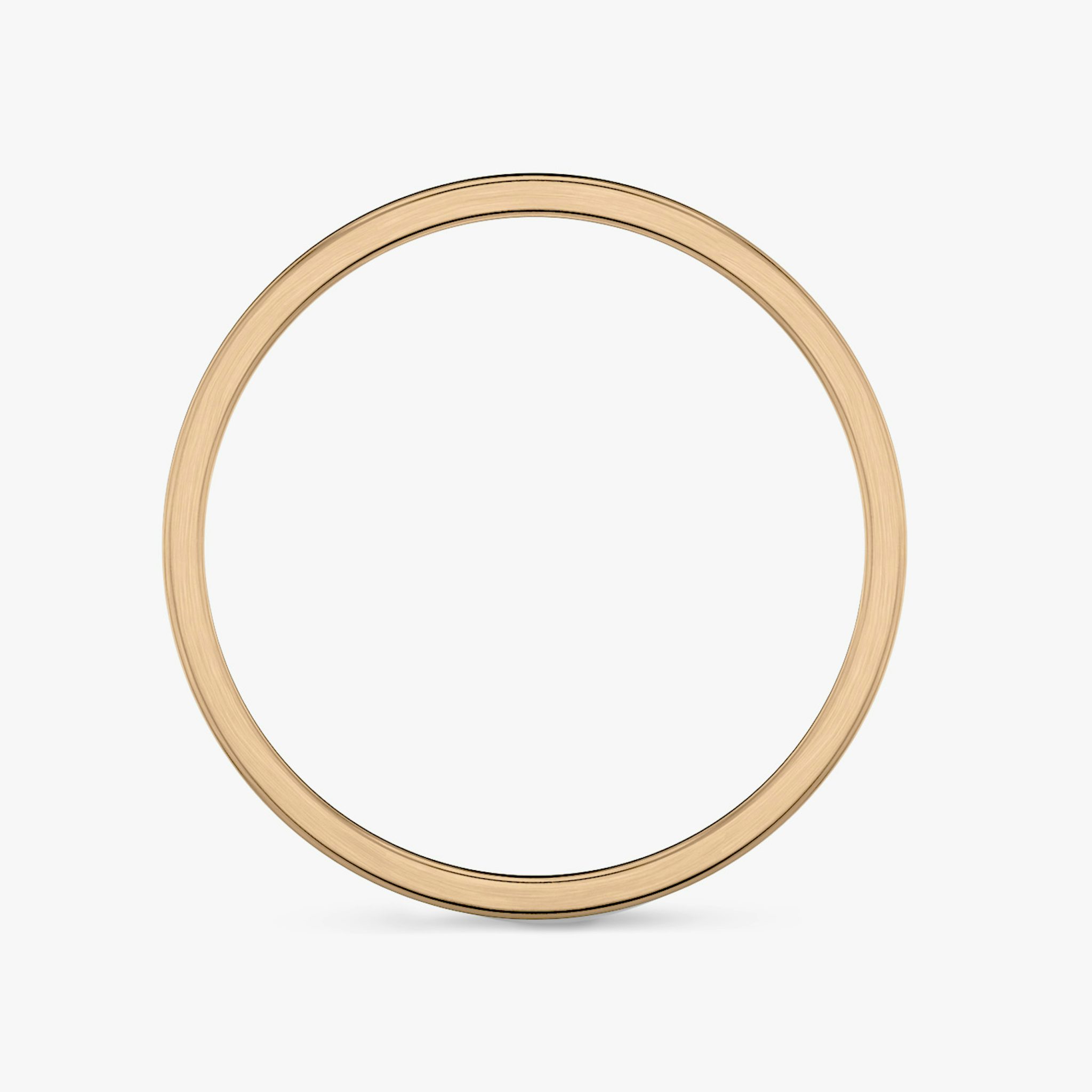 Brushed Flat Band | 14k | Rose Gold | bandWidth: 4mm