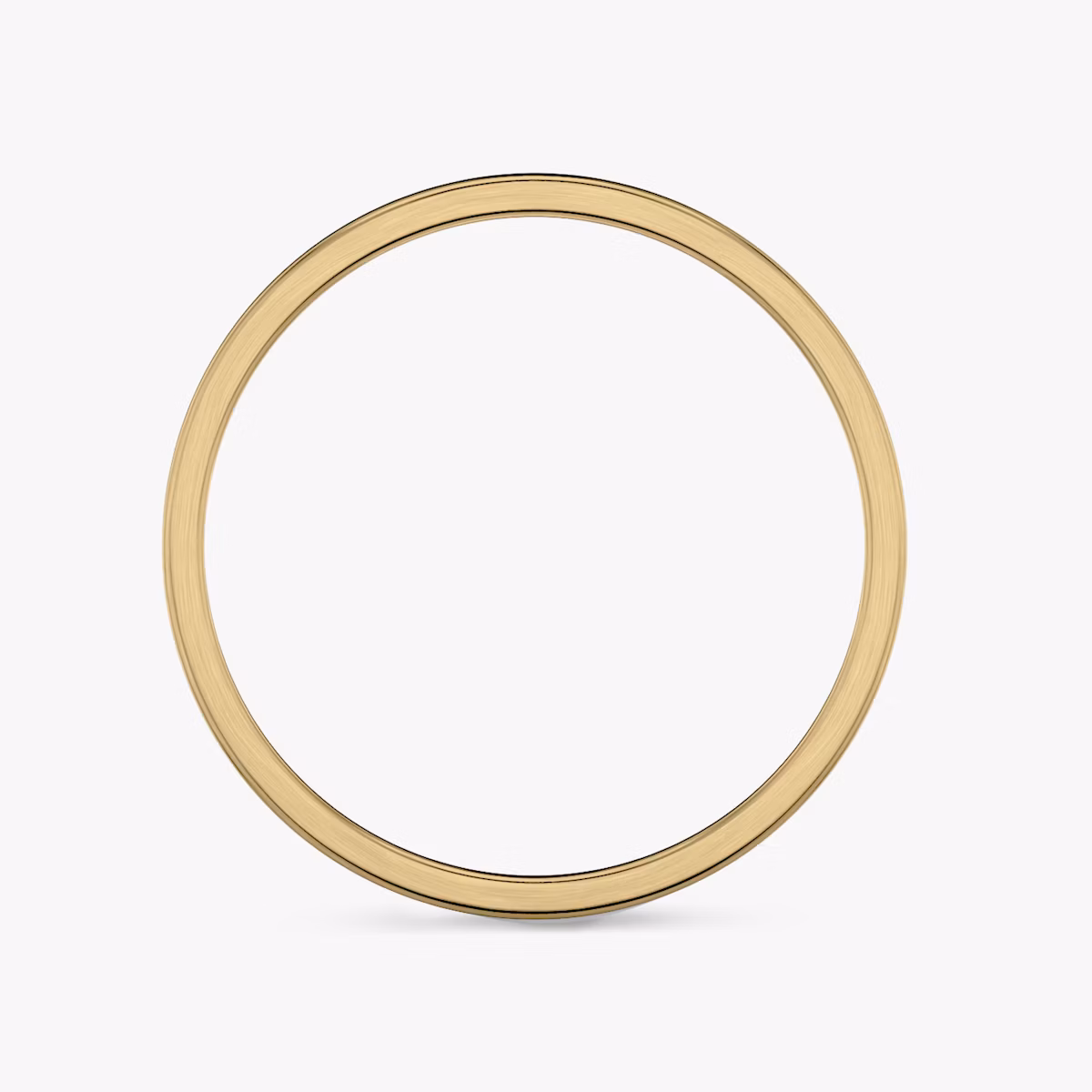 Brushed Flat Band | 18k | Yellow Gold | bandWidth: 4mm
