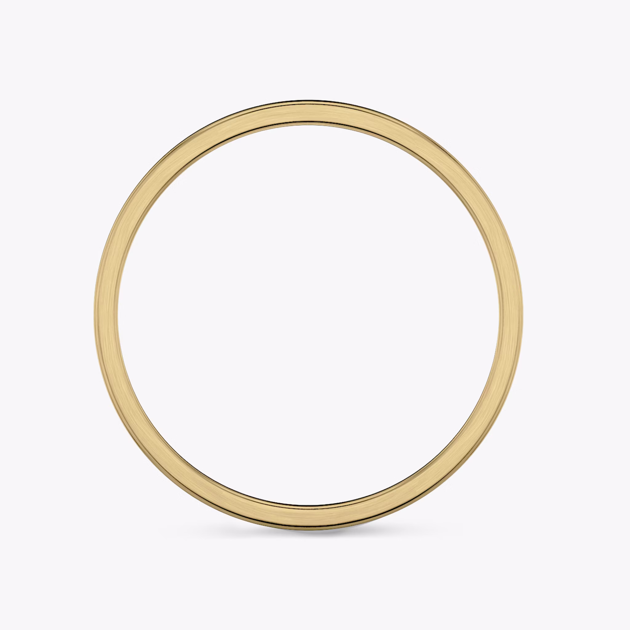 Brushed Flat Band | 18k | Yellow Gold | bandWidth: 4mm