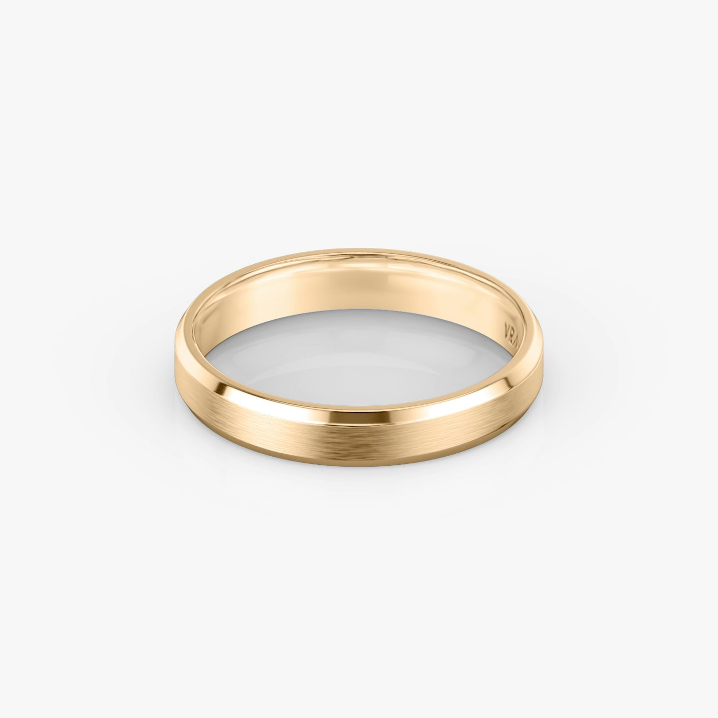 The Brushed Bevel Band | 14k | Rose Gold | bandWidth: 4mm