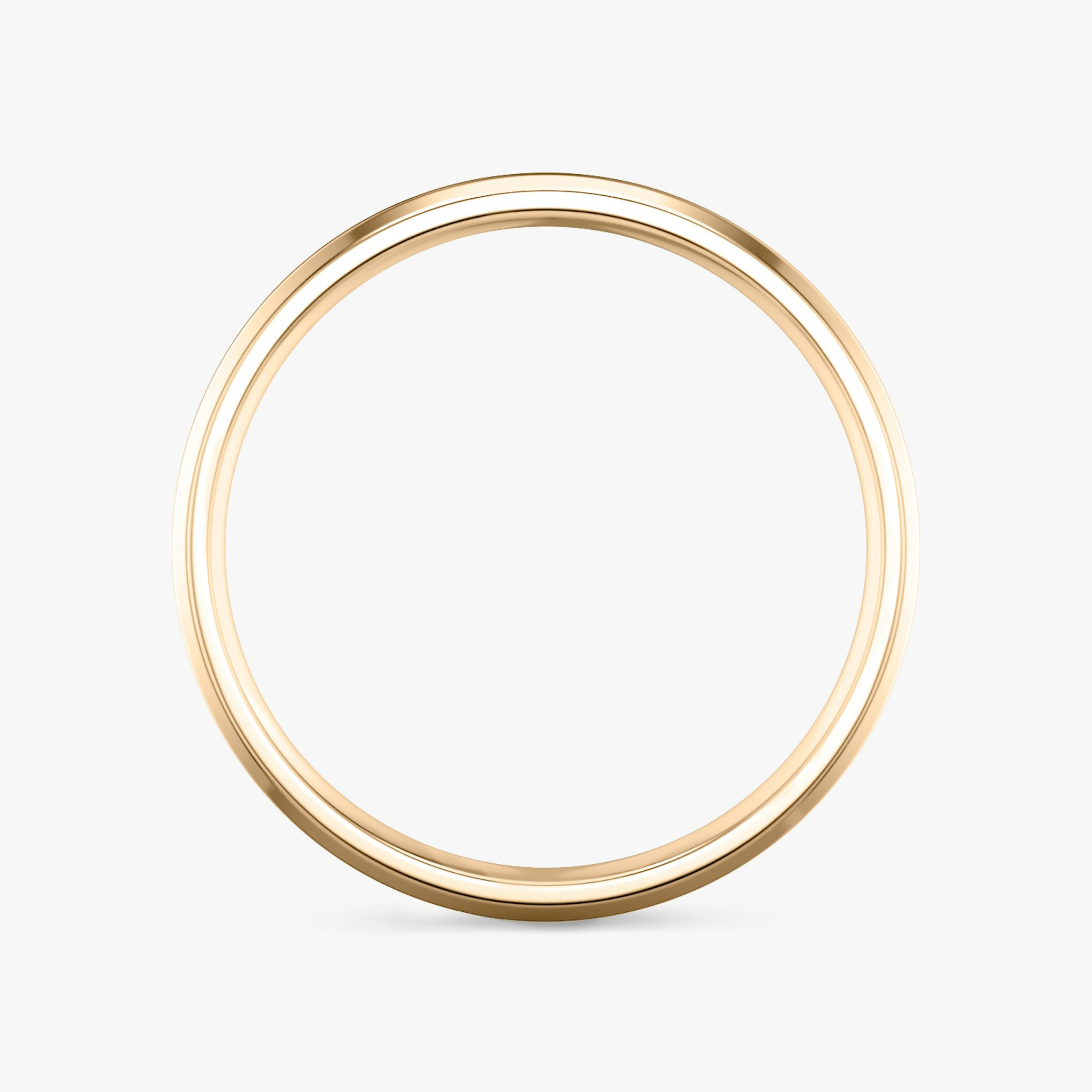 Alianza Brushed Bevel | 14k | Oro rosa | bandWidth: 4mm