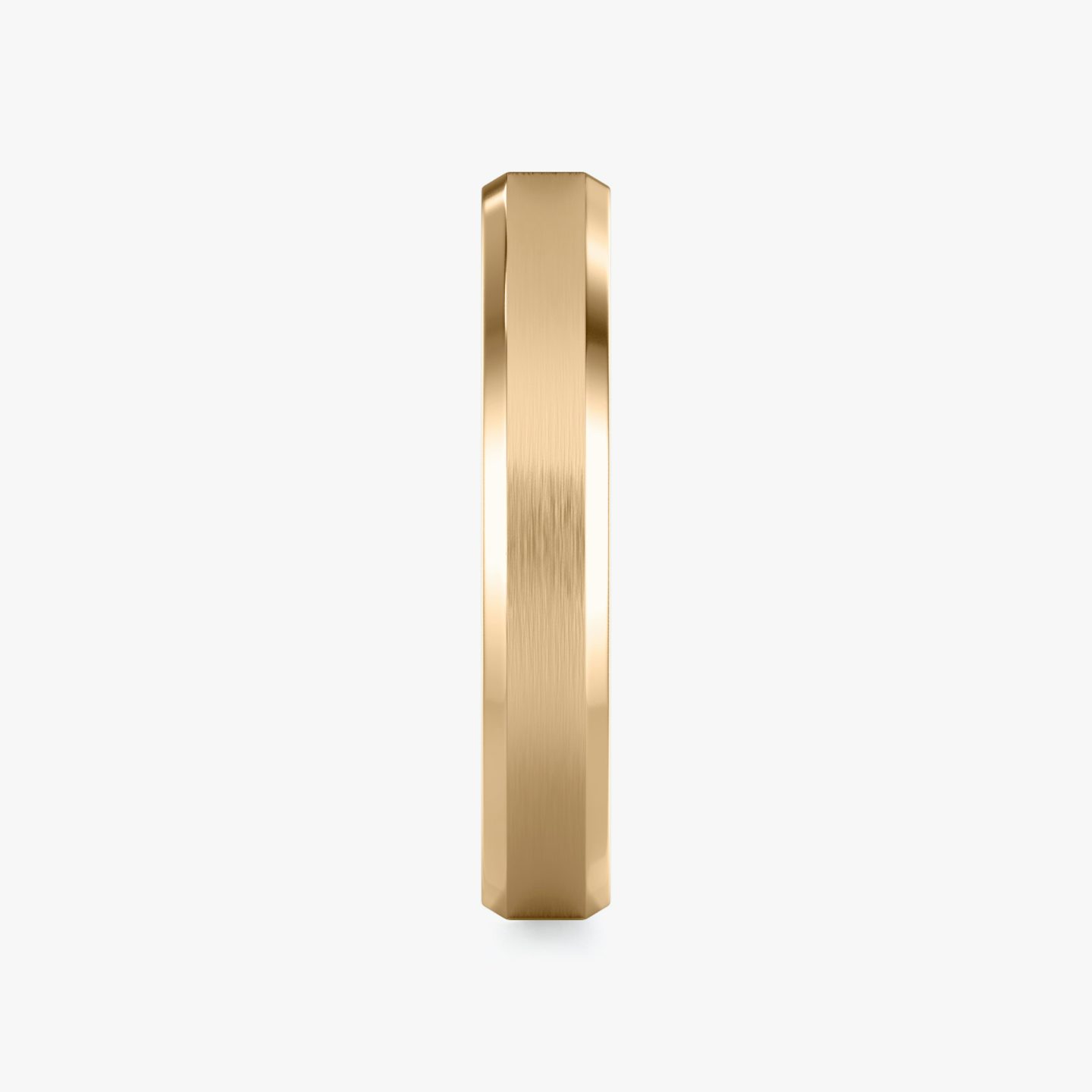 The Brushed Bevel Band | 14k | Rose Gold | bandWidth: 4mm
