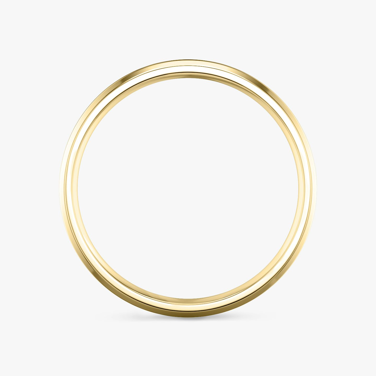 The Brushed Bevel Band | 18k | Yellow Gold | bandWidth: 4mm